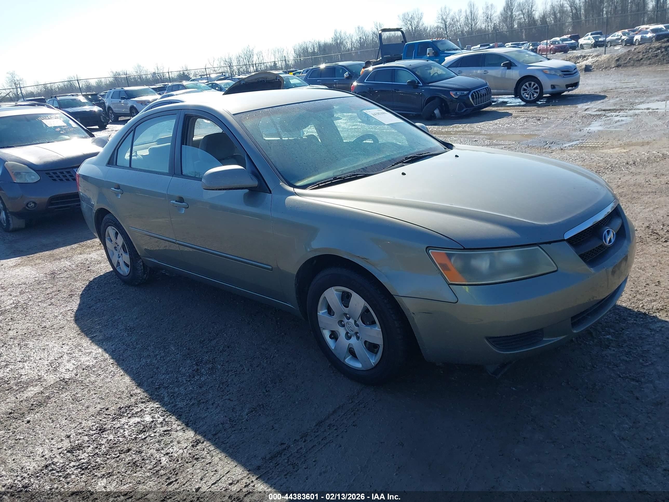 2008 Hyundai Sonata Gls Gray vin: 5NPET46C58H344119