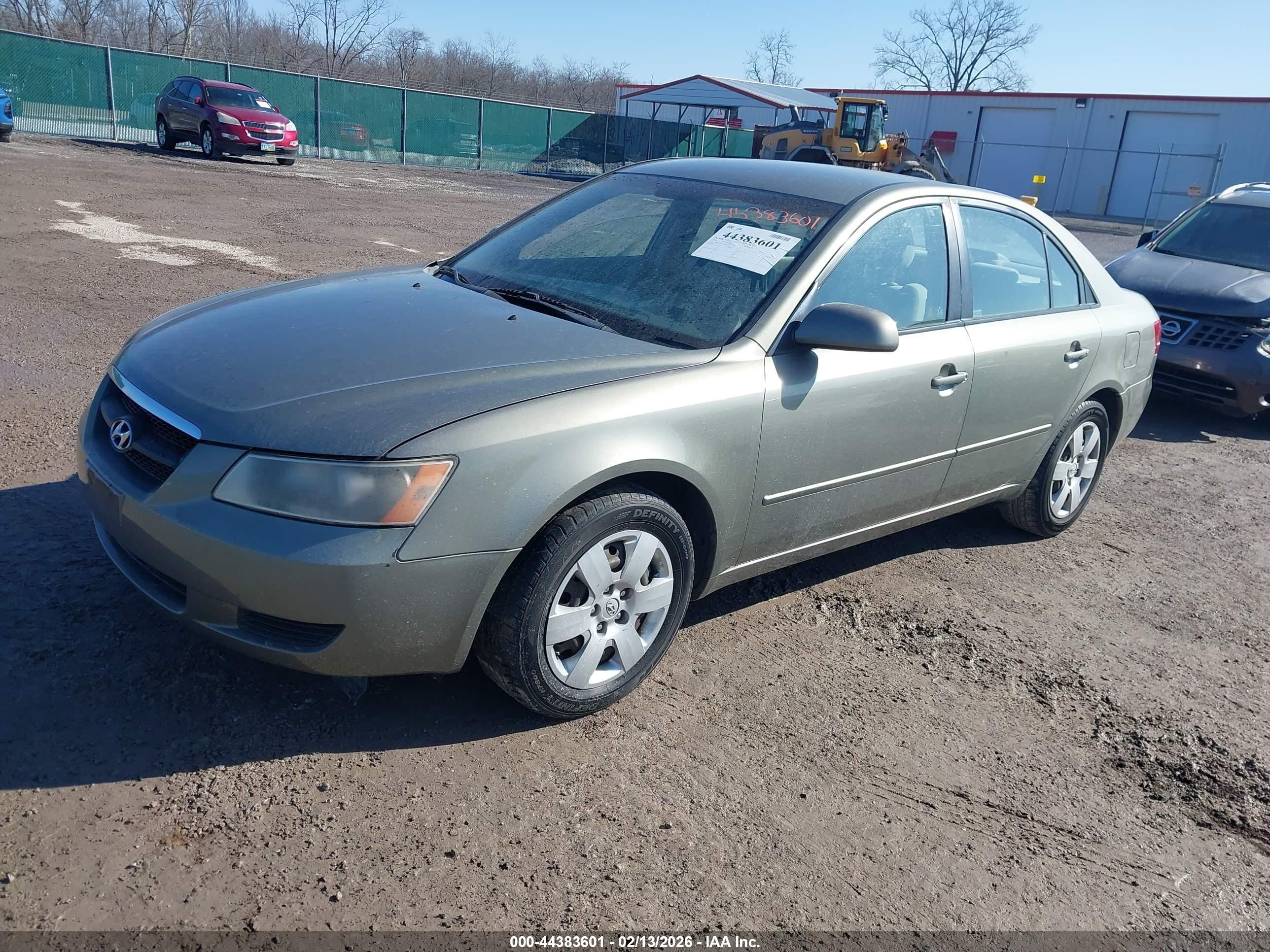 2008 Hyundai Sonata Gls Серый vin: 5NPET46C58H344119