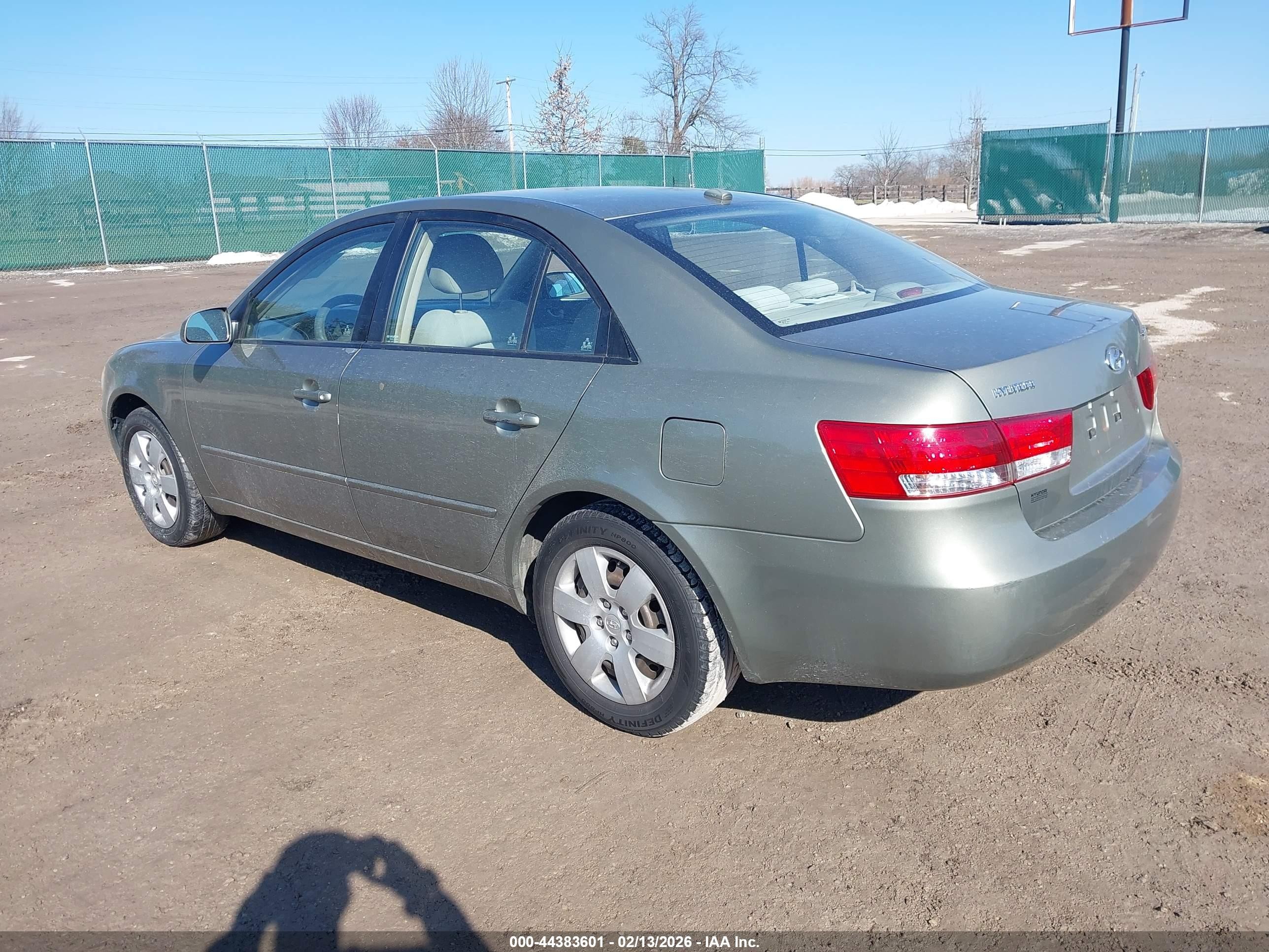 2008 Hyundai Sonata Gls Серый vin: 5NPET46C58H344119