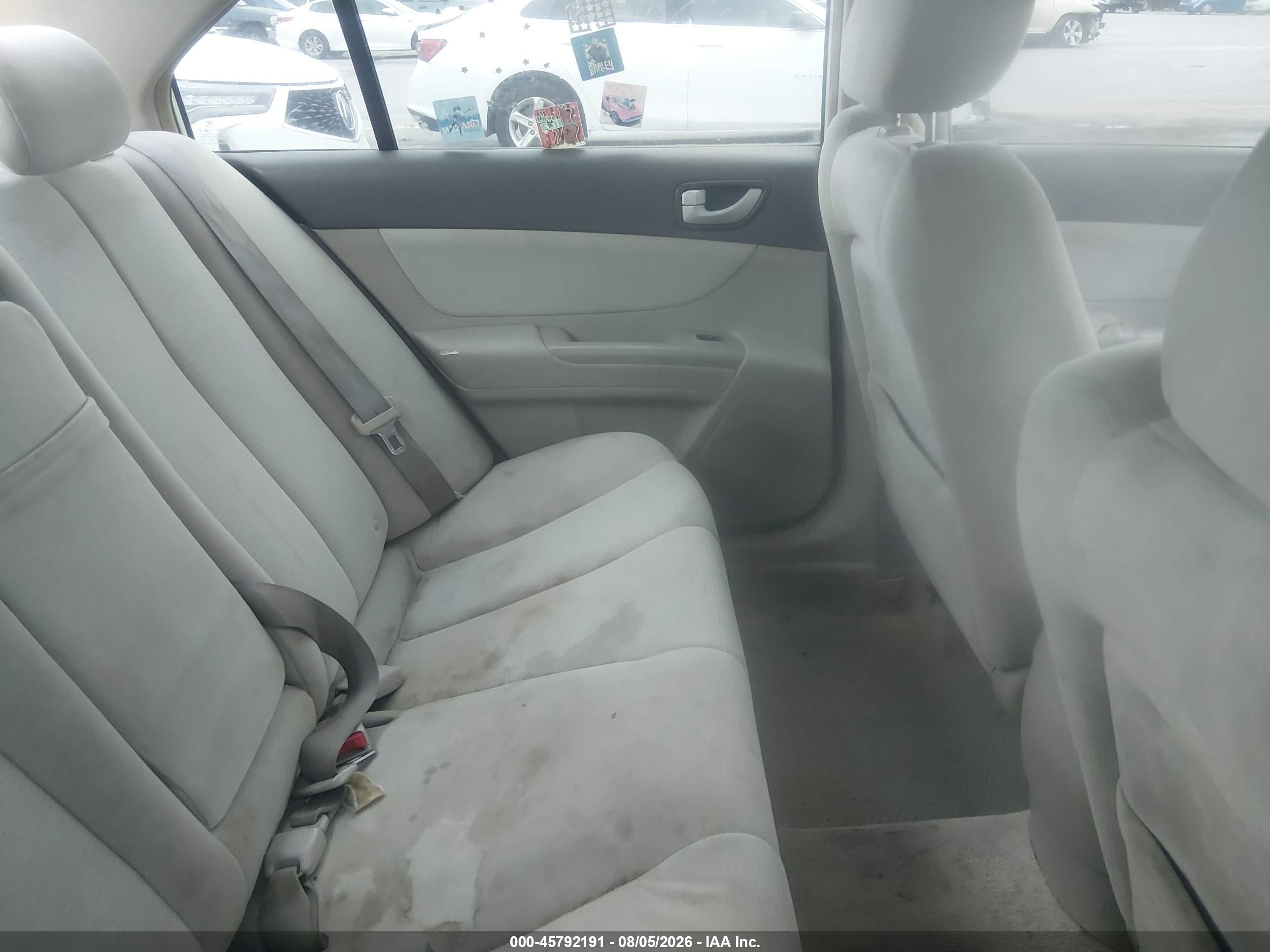 2008 Hyundai Sonata Gls White vin: 5NPET46C58H348901