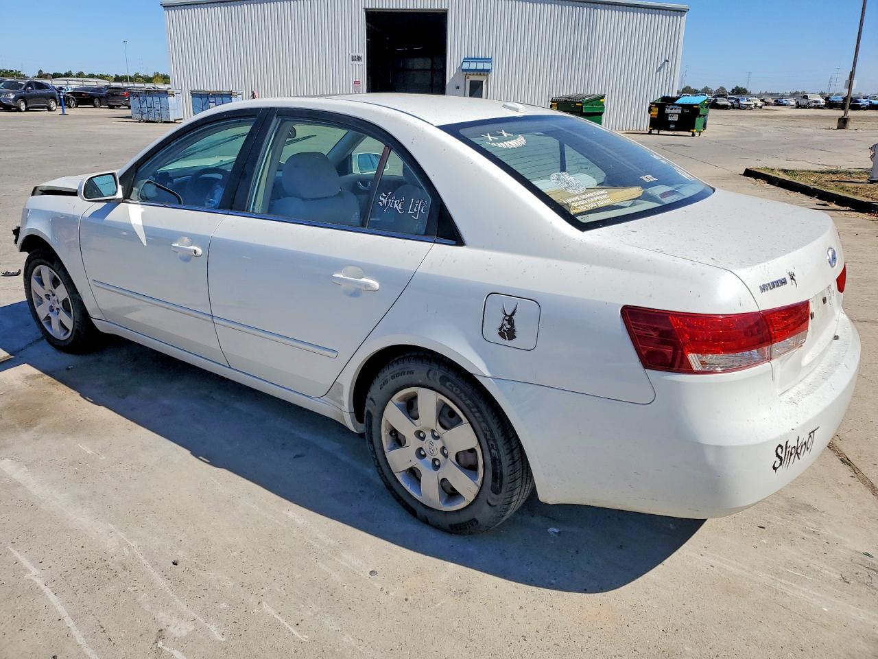 2008 Hyundai Sonata Gls White vin: 5NPET46C58H357839