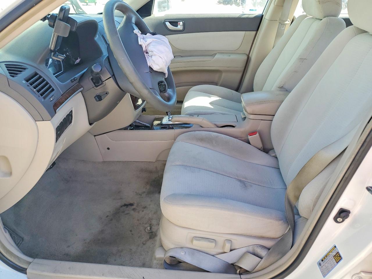 2008 Hyundai Sonata Gls White vin: 5NPET46C58H357839