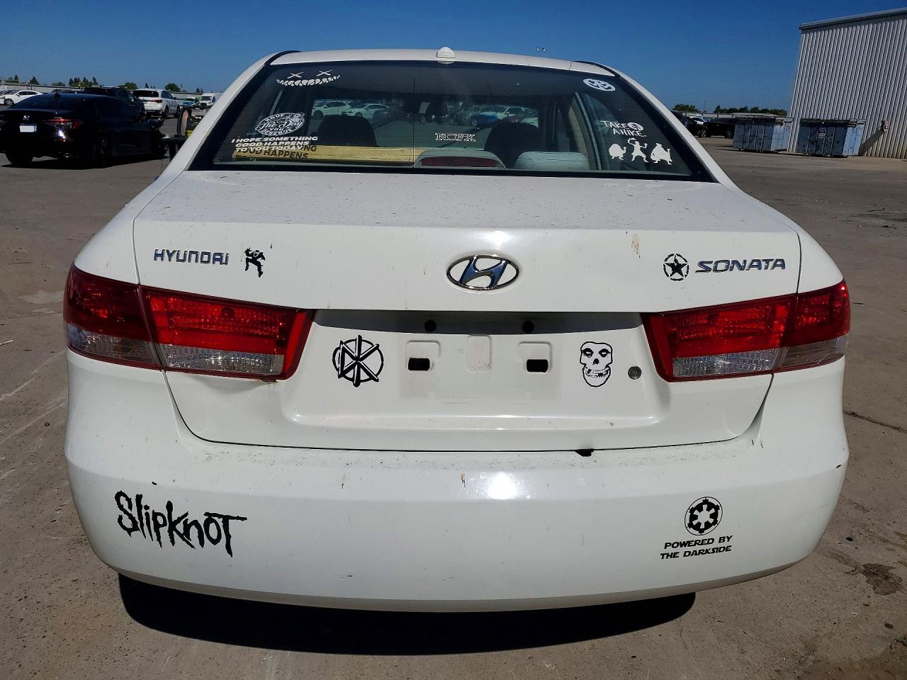 2008 Hyundai Sonata Gls White vin: 5NPET46C58H357839