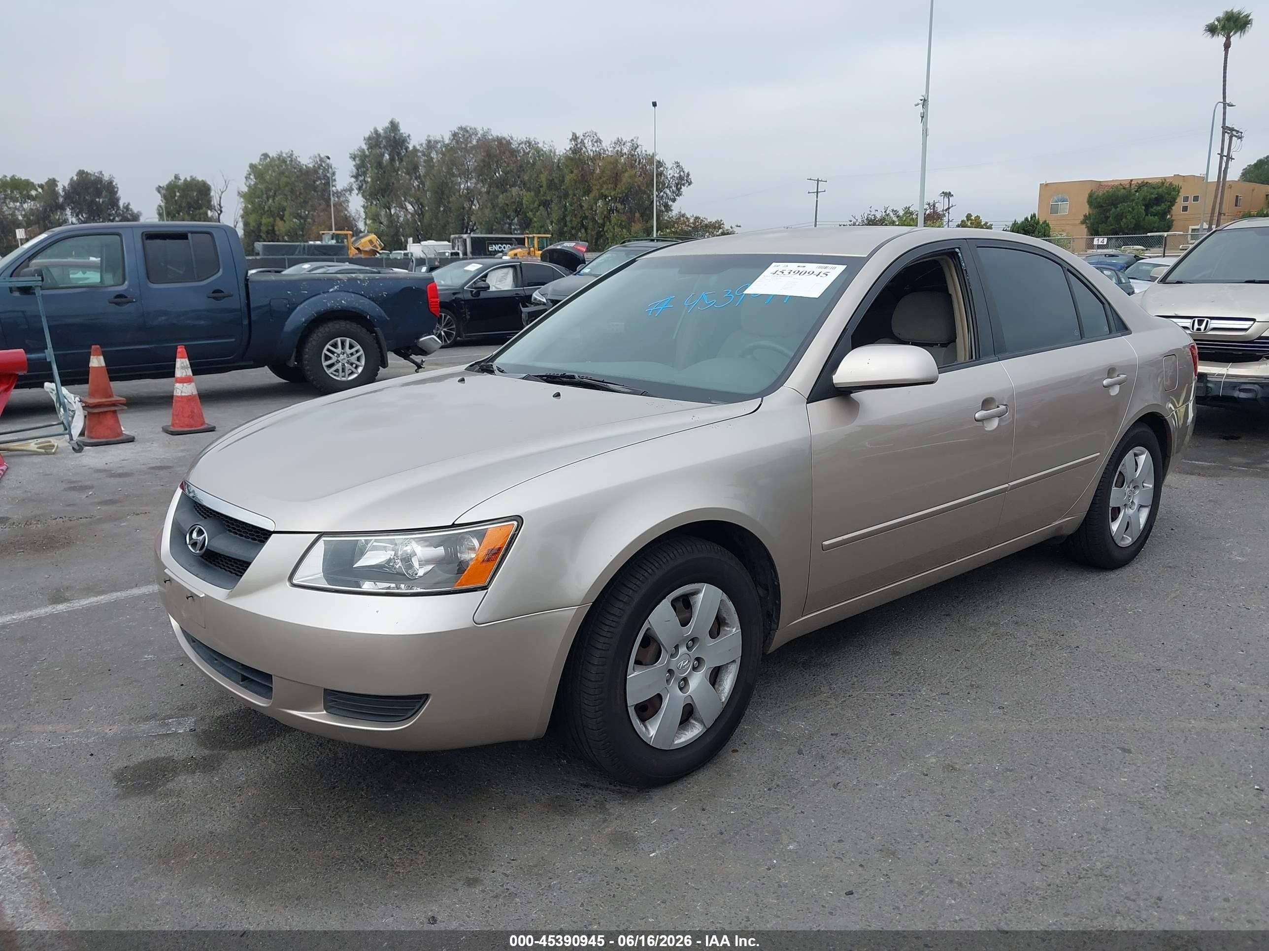 2008 Hyundai Sonata Gls Gold vin: 5NPET46C58H385639