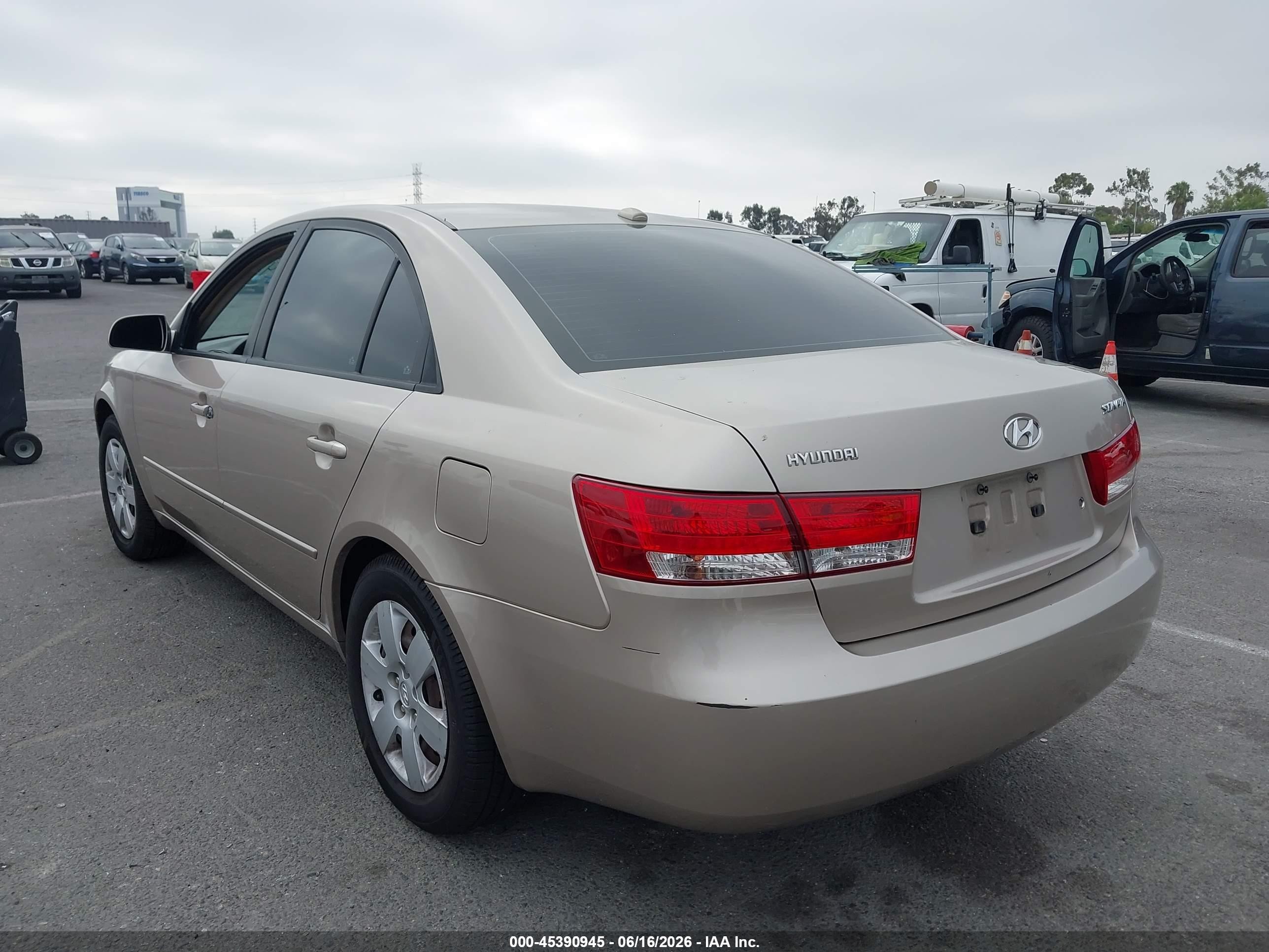 2008 Hyundai Sonata Gls Gold vin: 5NPET46C58H385639
