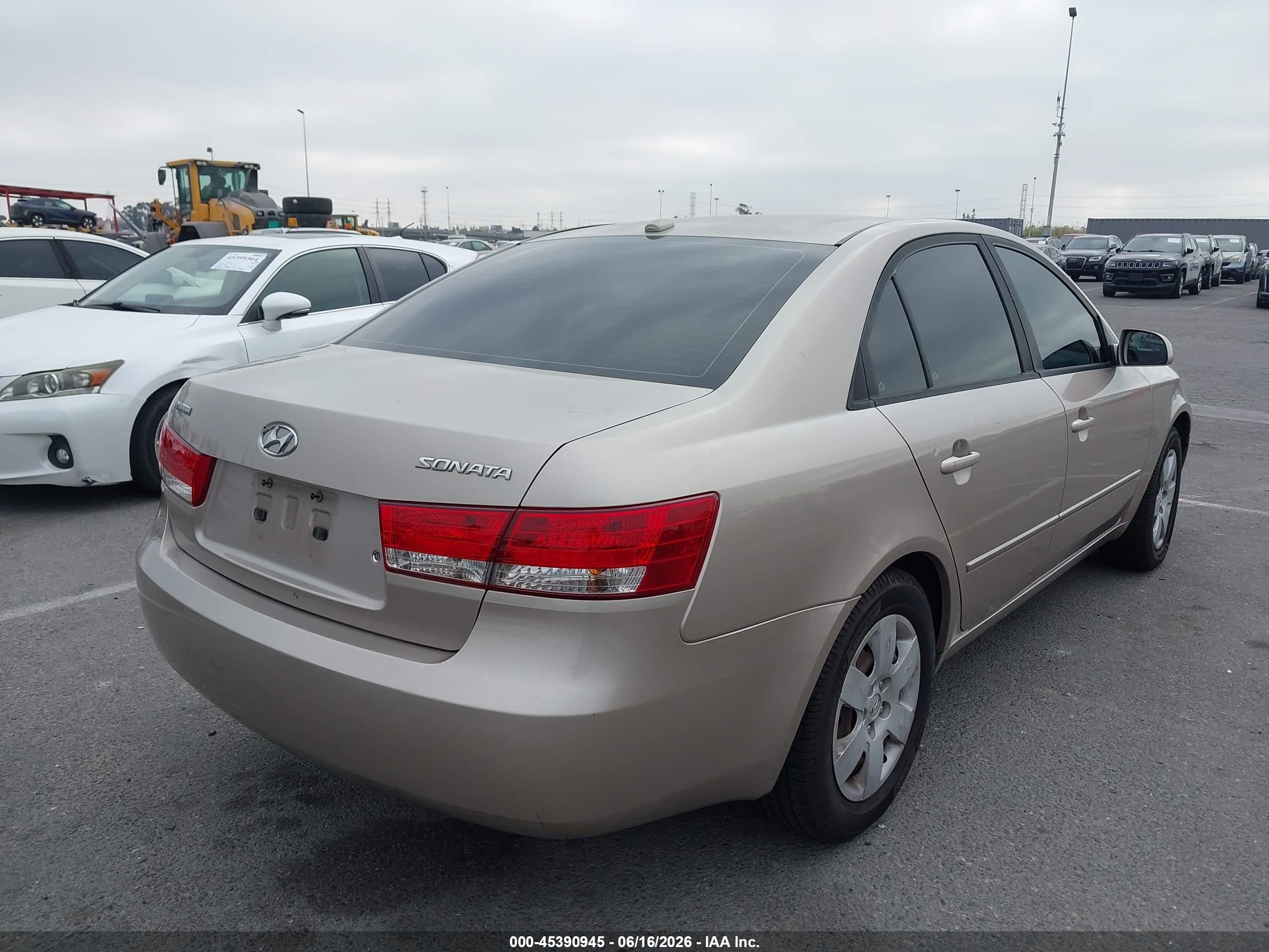 2008 Hyundai Sonata Gls Gold vin: 5NPET46C58H385639