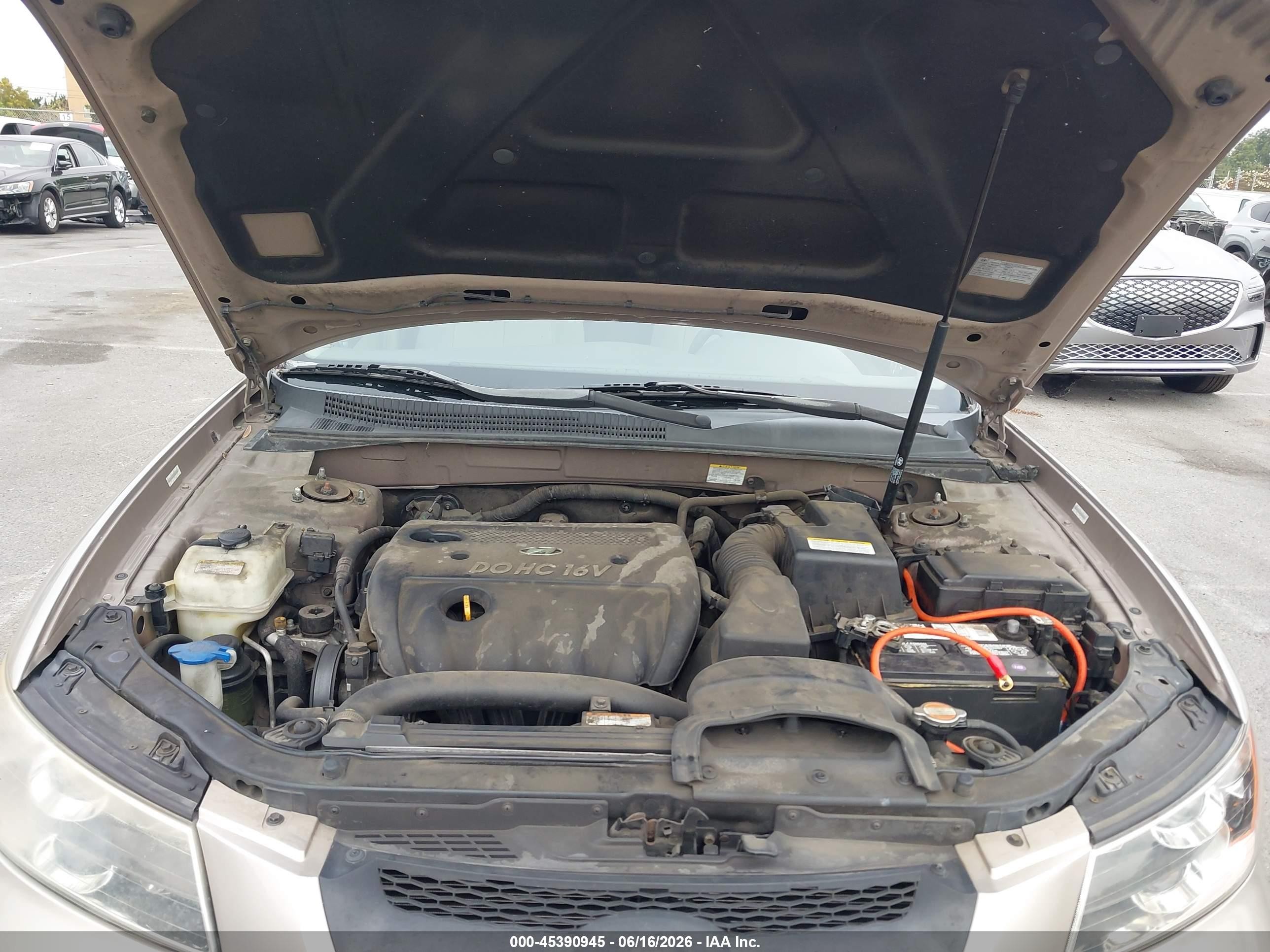 2008 Hyundai Sonata Gls Gold vin: 5NPET46C58H385639