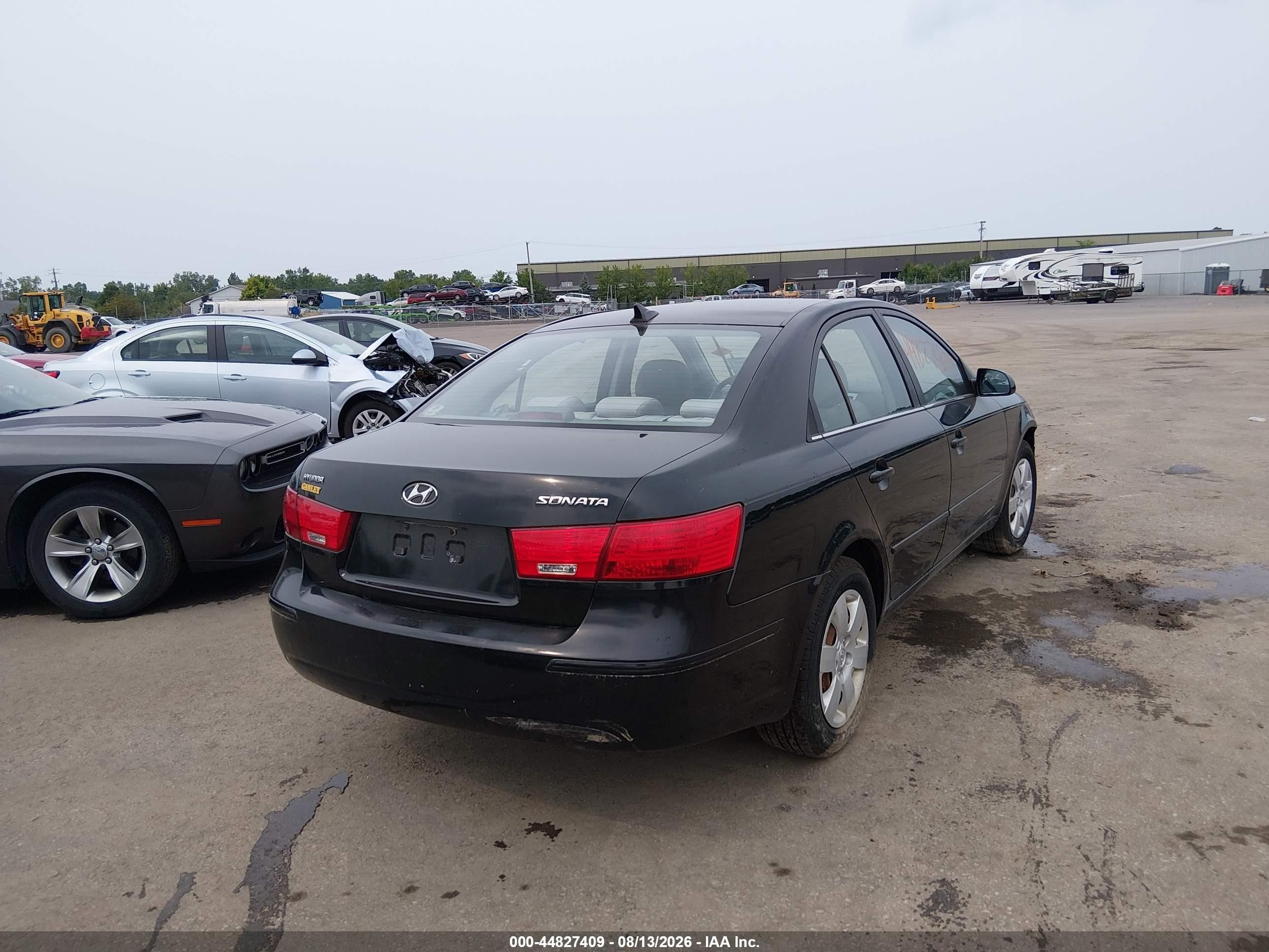 2009 Hyundai Sonata Gls Black vin: 5NPET46C59H408631
