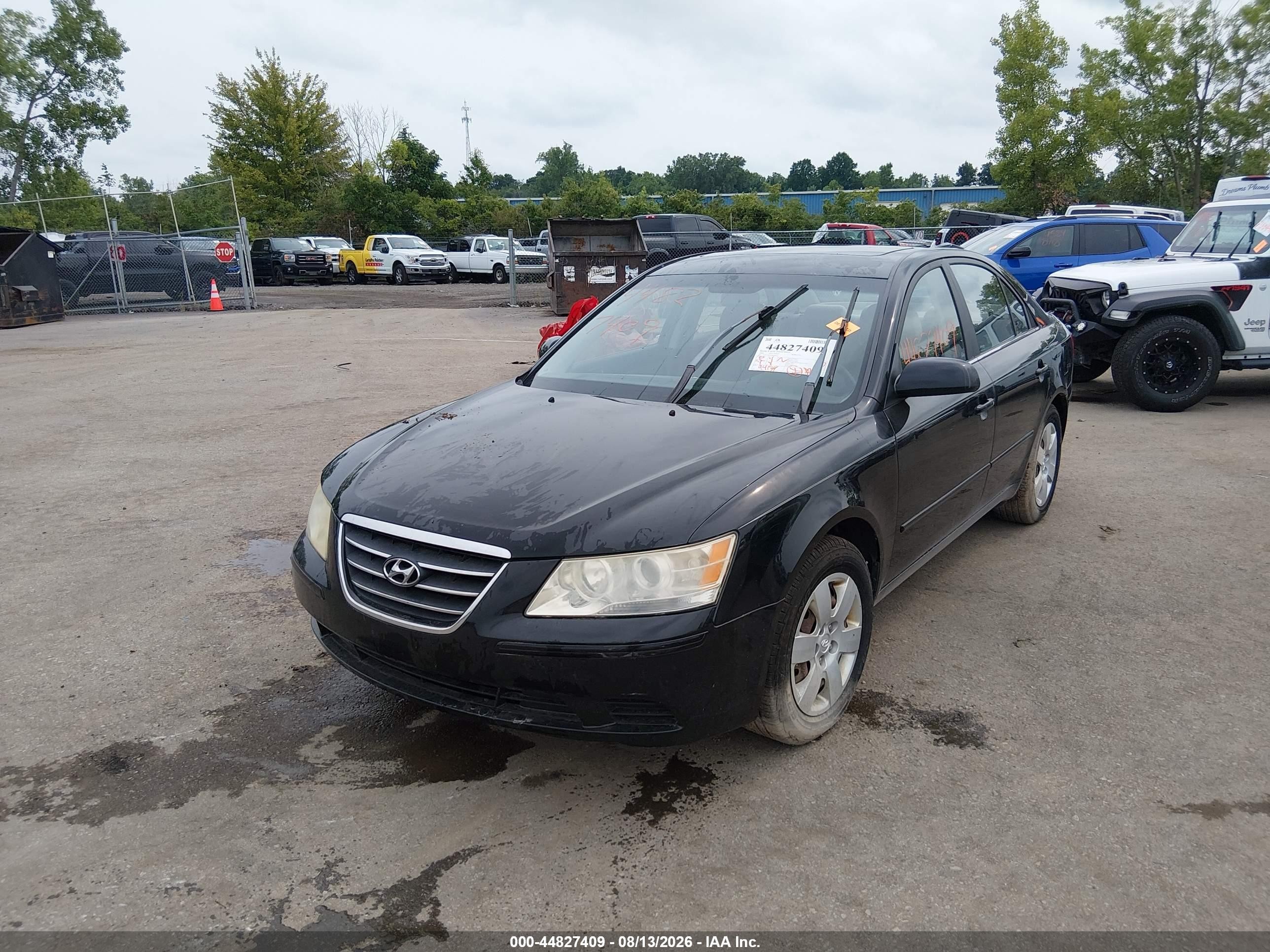 2009 Hyundai Sonata Gls Black vin: 5NPET46C59H408631