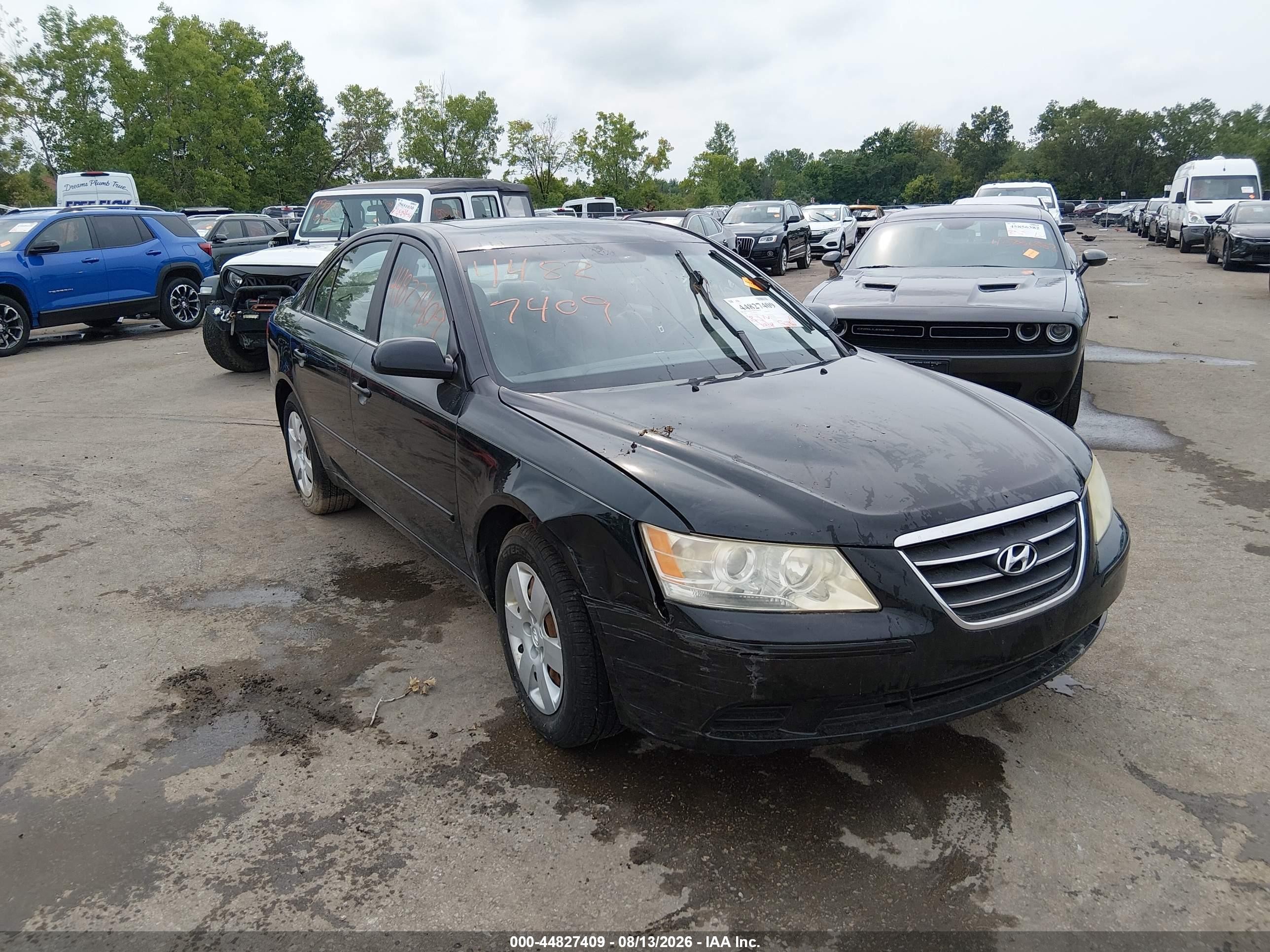 2009 Hyundai Sonata Gls Black vin: 5NPET46C59H408631
