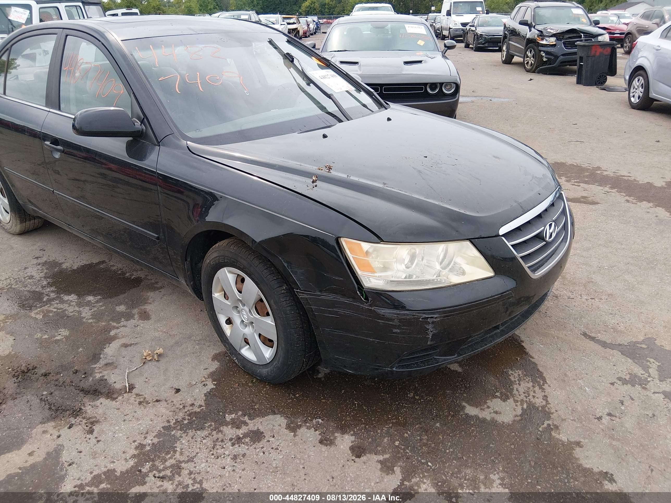 2009 Hyundai Sonata Gls Black vin: 5NPET46C59H408631