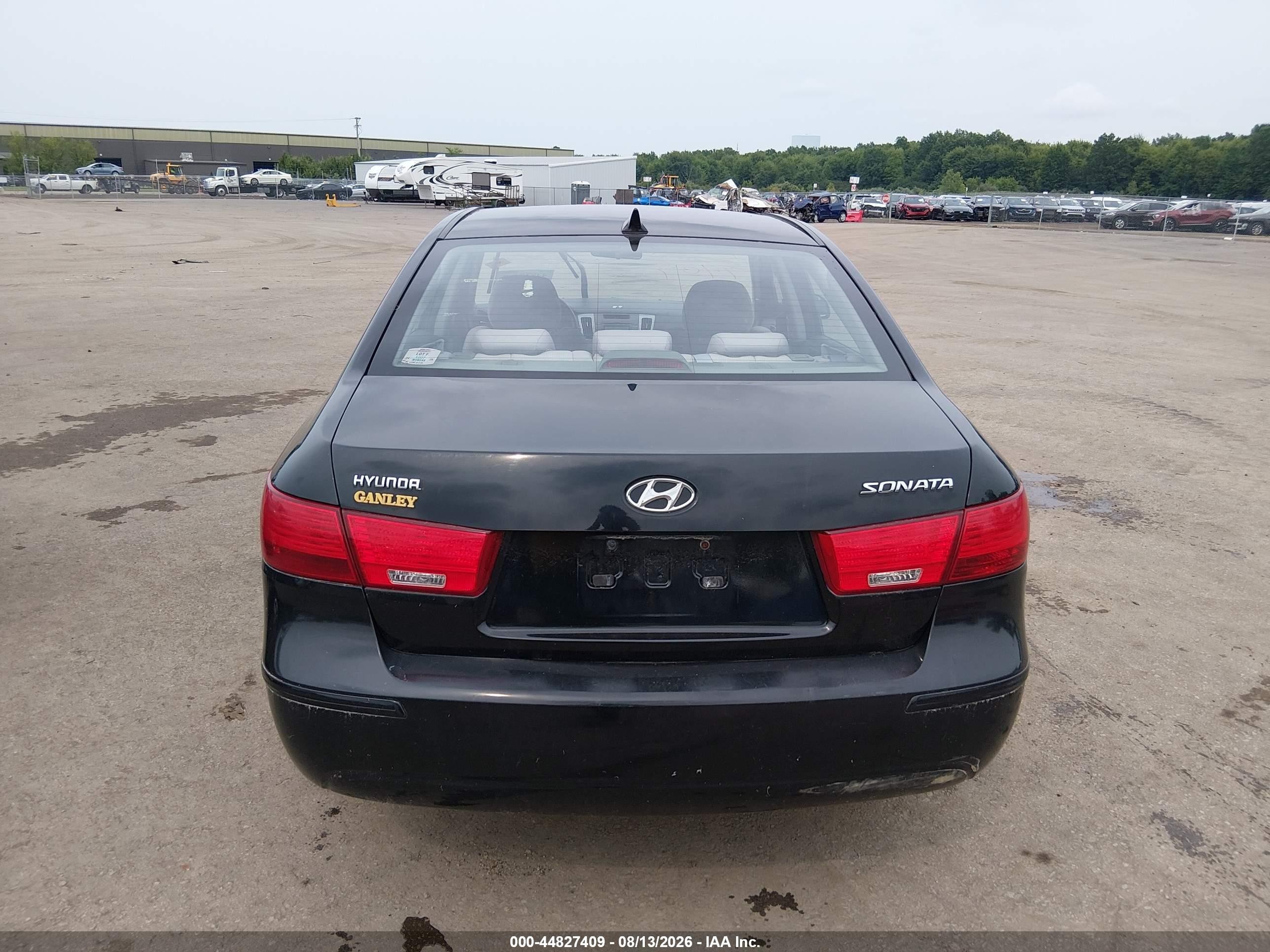 2009 Hyundai Sonata Gls Black vin: 5NPET46C59H408631