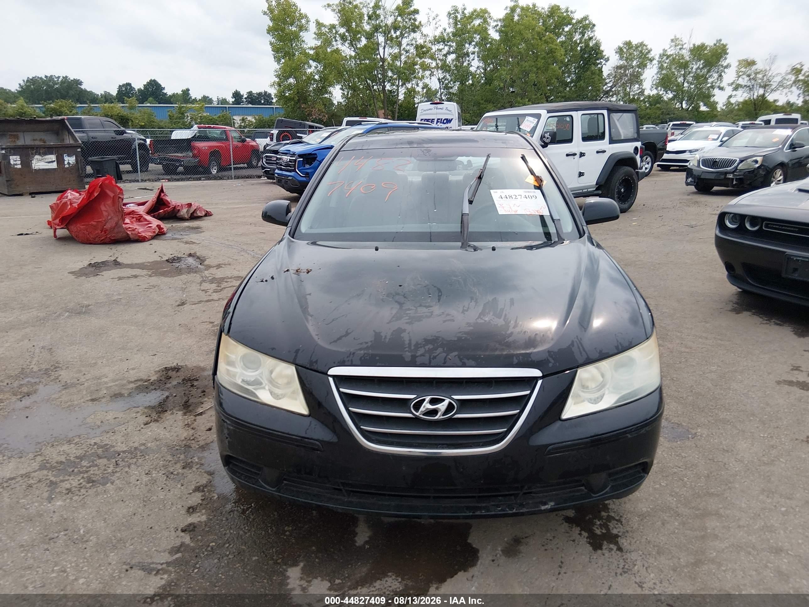 2009 Hyundai Sonata Gls Black vin: 5NPET46C59H408631