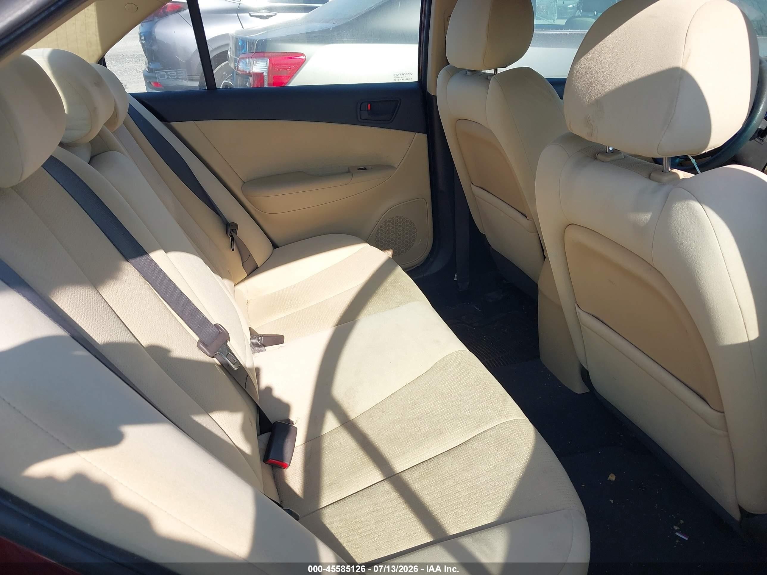 2009 Hyundai Sonata Gls Бордовый vin: 5NPET46C59H415319