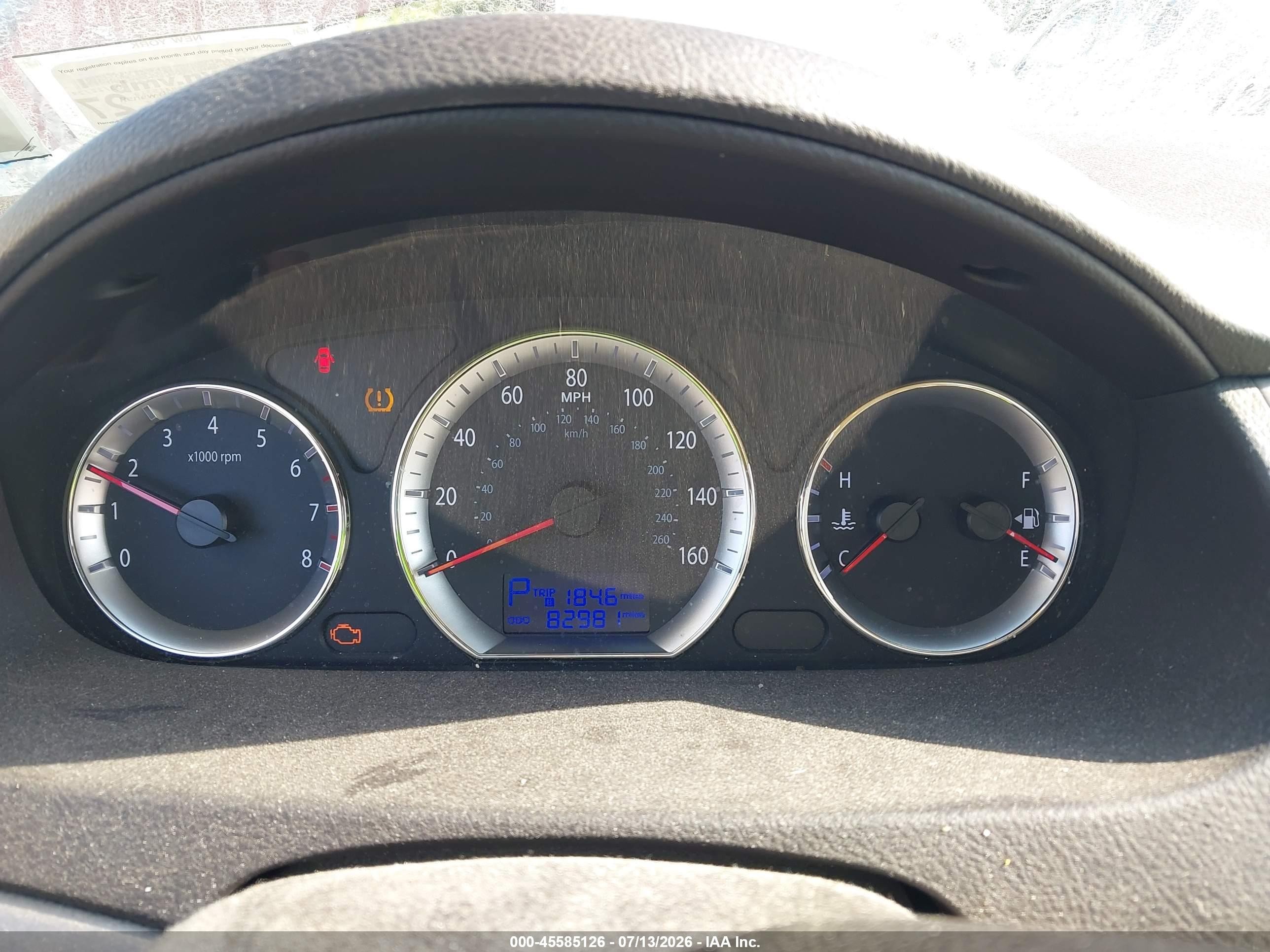 2009 Hyundai Sonata Gls Бордовый vin: 5NPET46C59H415319