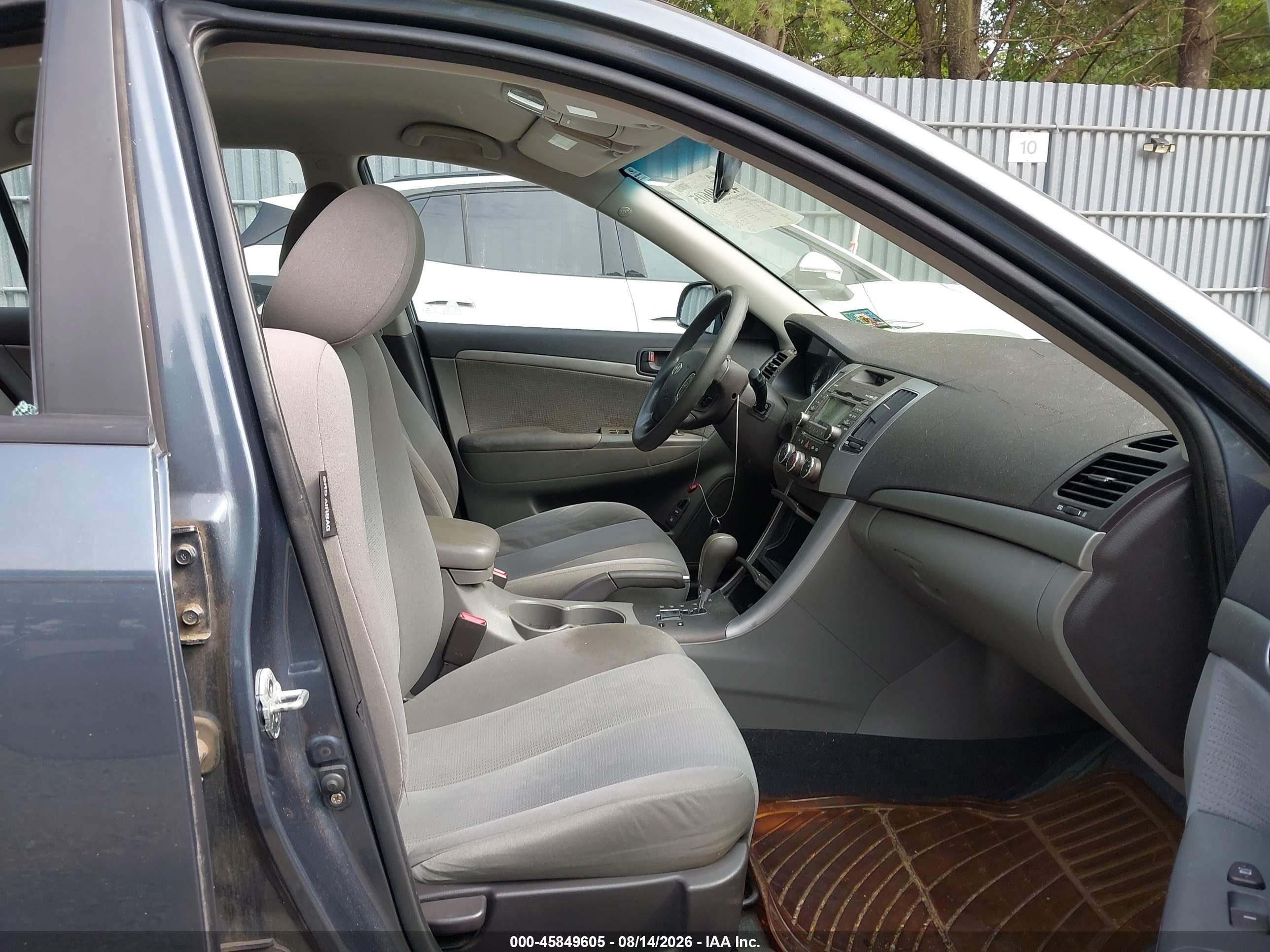 2009 Hyundai Sonata Gls Gray vin: 5NPET46C59H417684