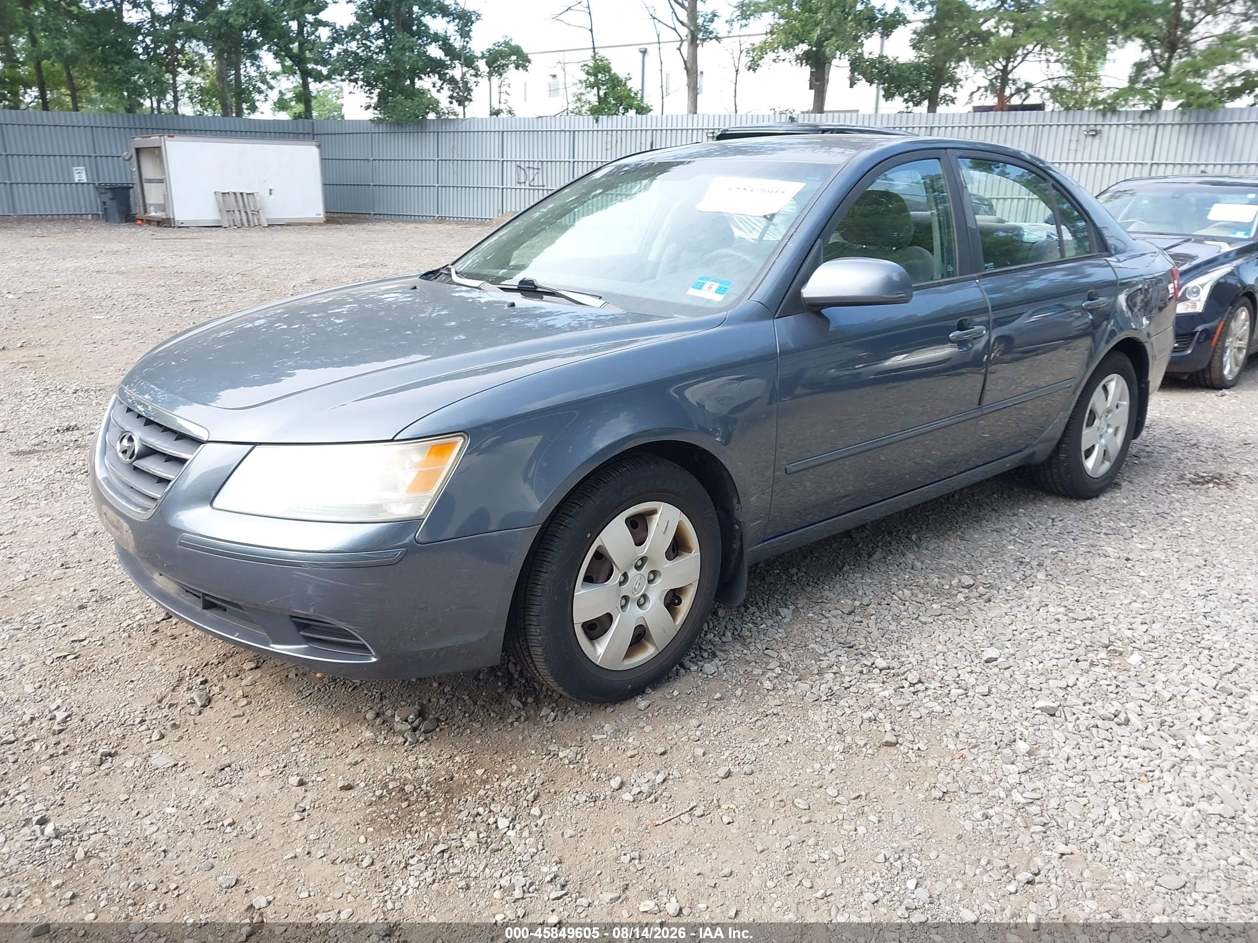 2009 Hyundai Sonata Gls Gray vin: 5NPET46C59H417684