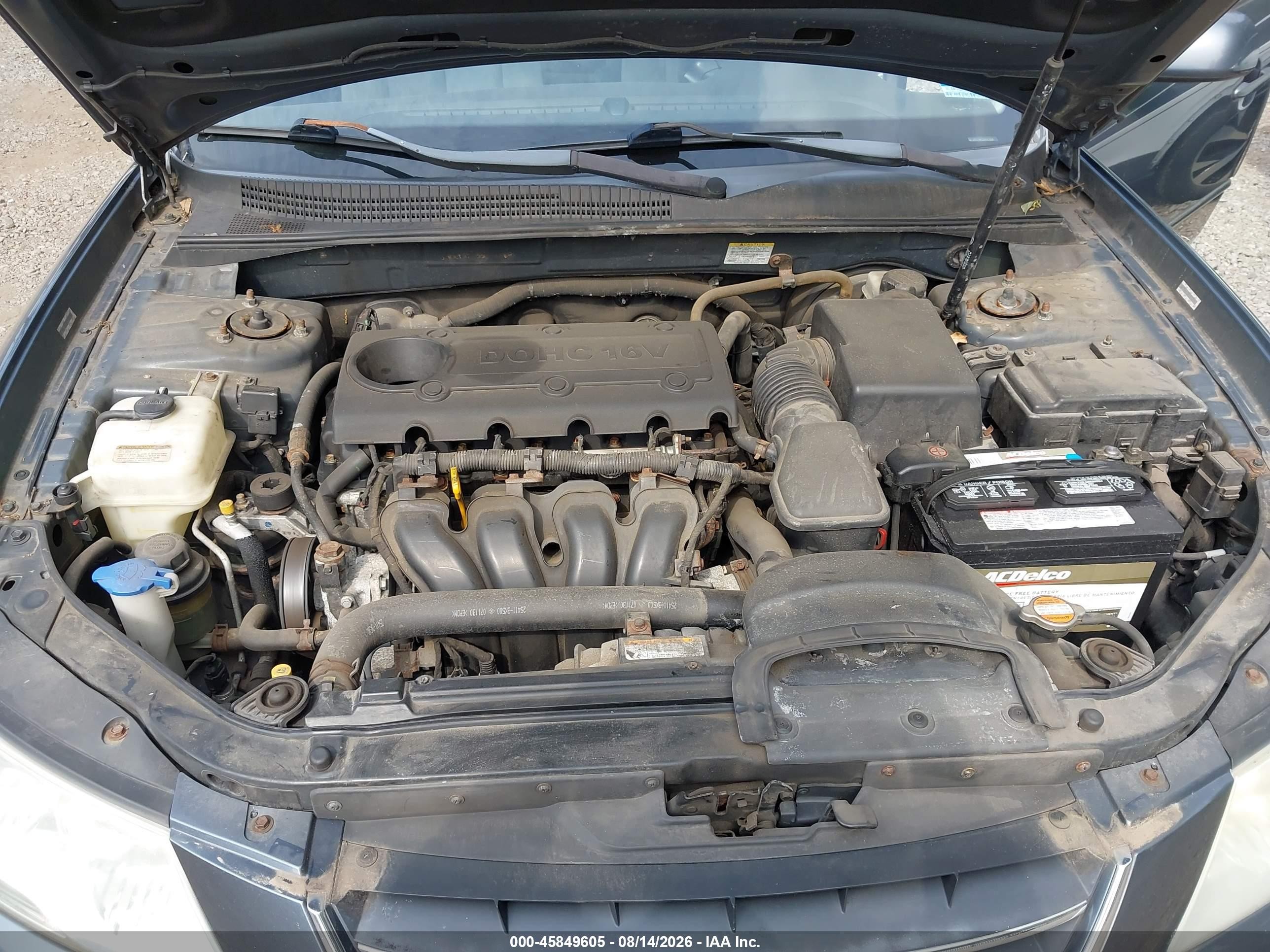 2009 Hyundai Sonata Gls Gray vin: 5NPET46C59H417684