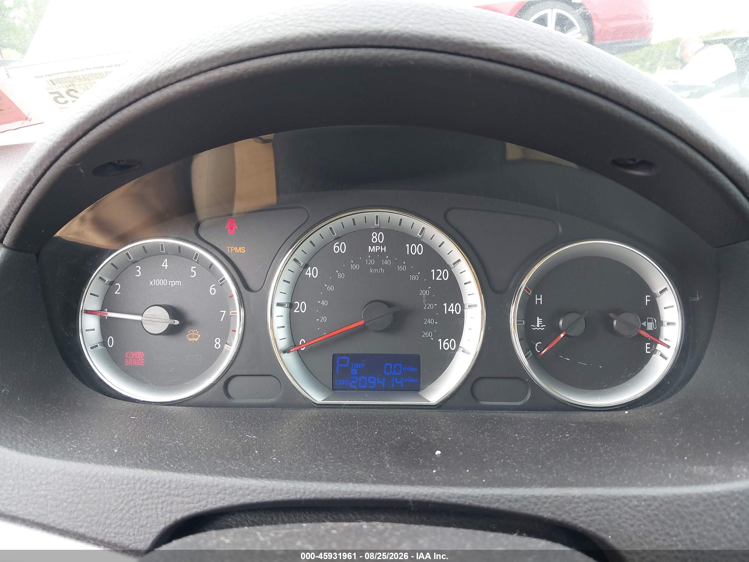 2009 Hyundai Sonata Gls Золотой vin: 5NPET46C59H424165