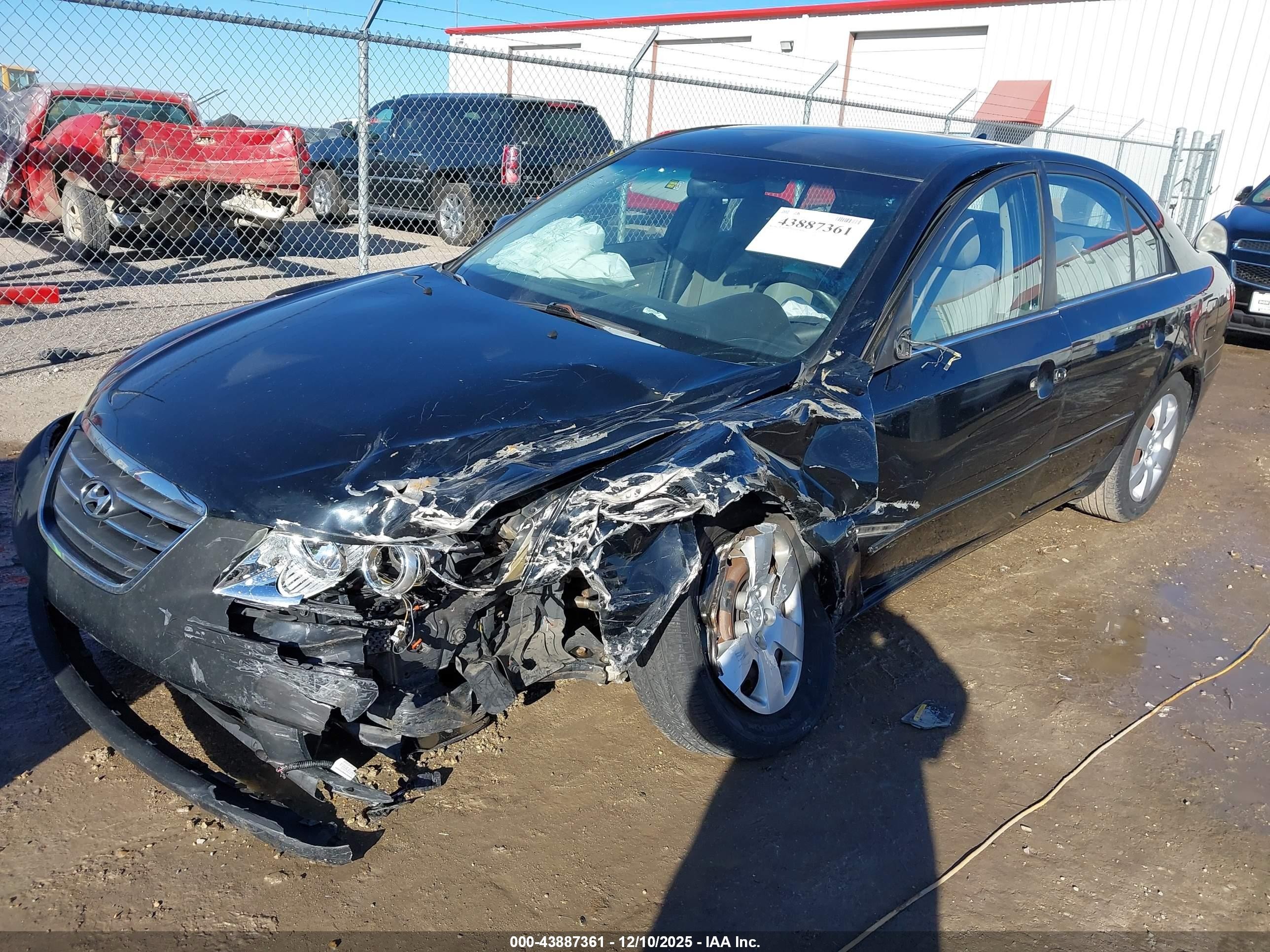 2009 Hyundai Sonata Gls Black vin: 5NPET46C59H430158