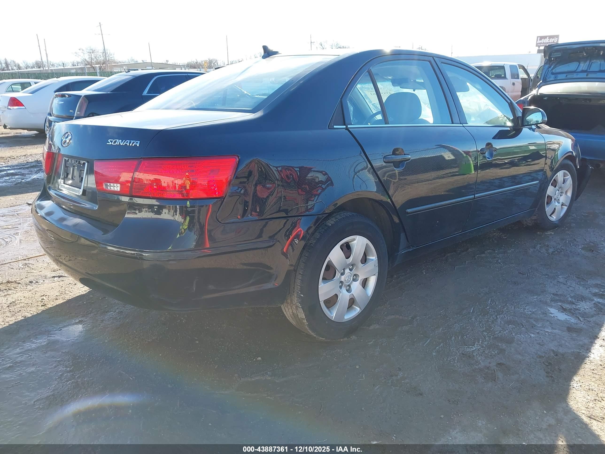2009 Hyundai Sonata Gls Black vin: 5NPET46C59H430158