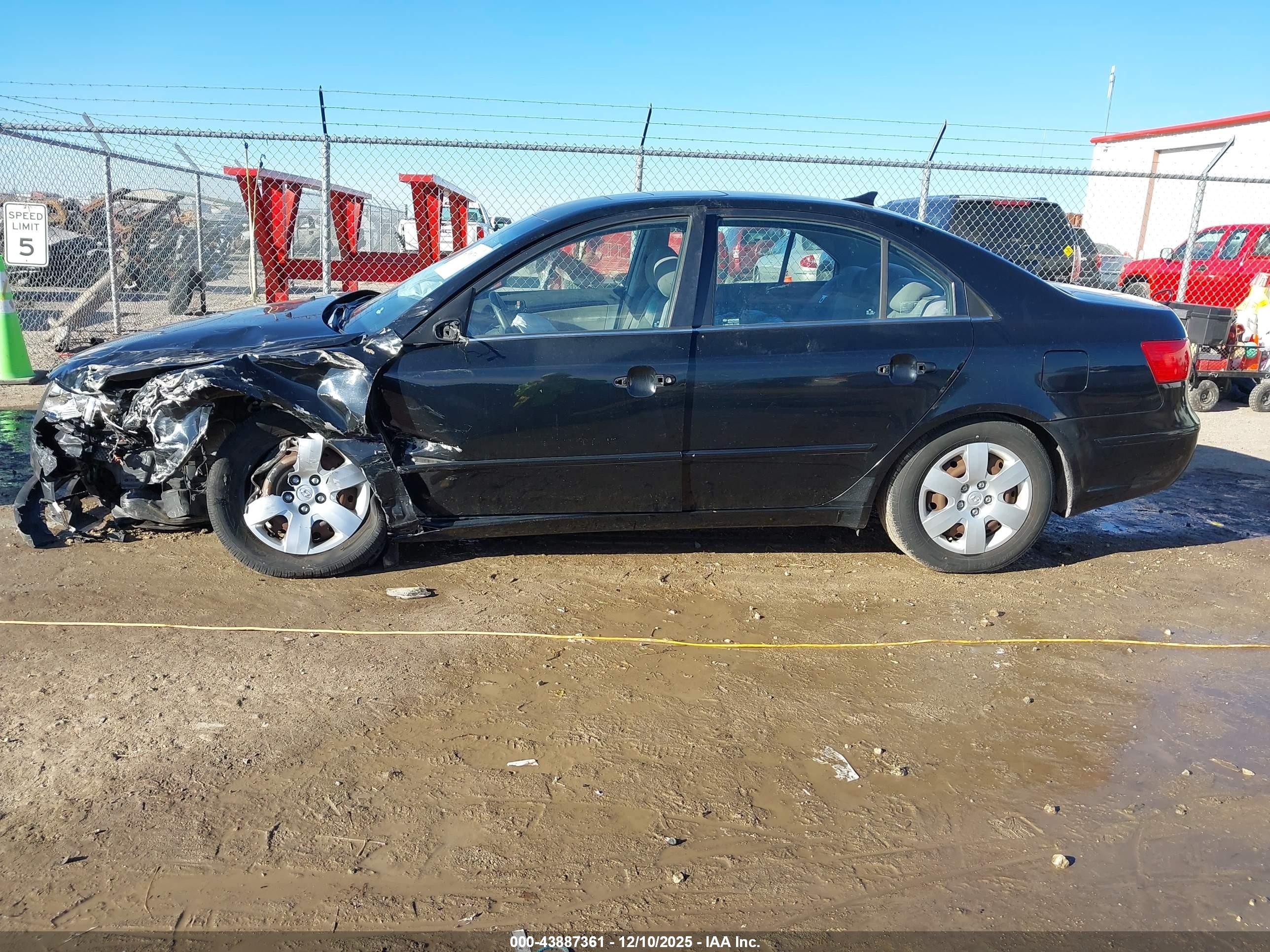 2009 Hyundai Sonata Gls Black vin: 5NPET46C59H430158