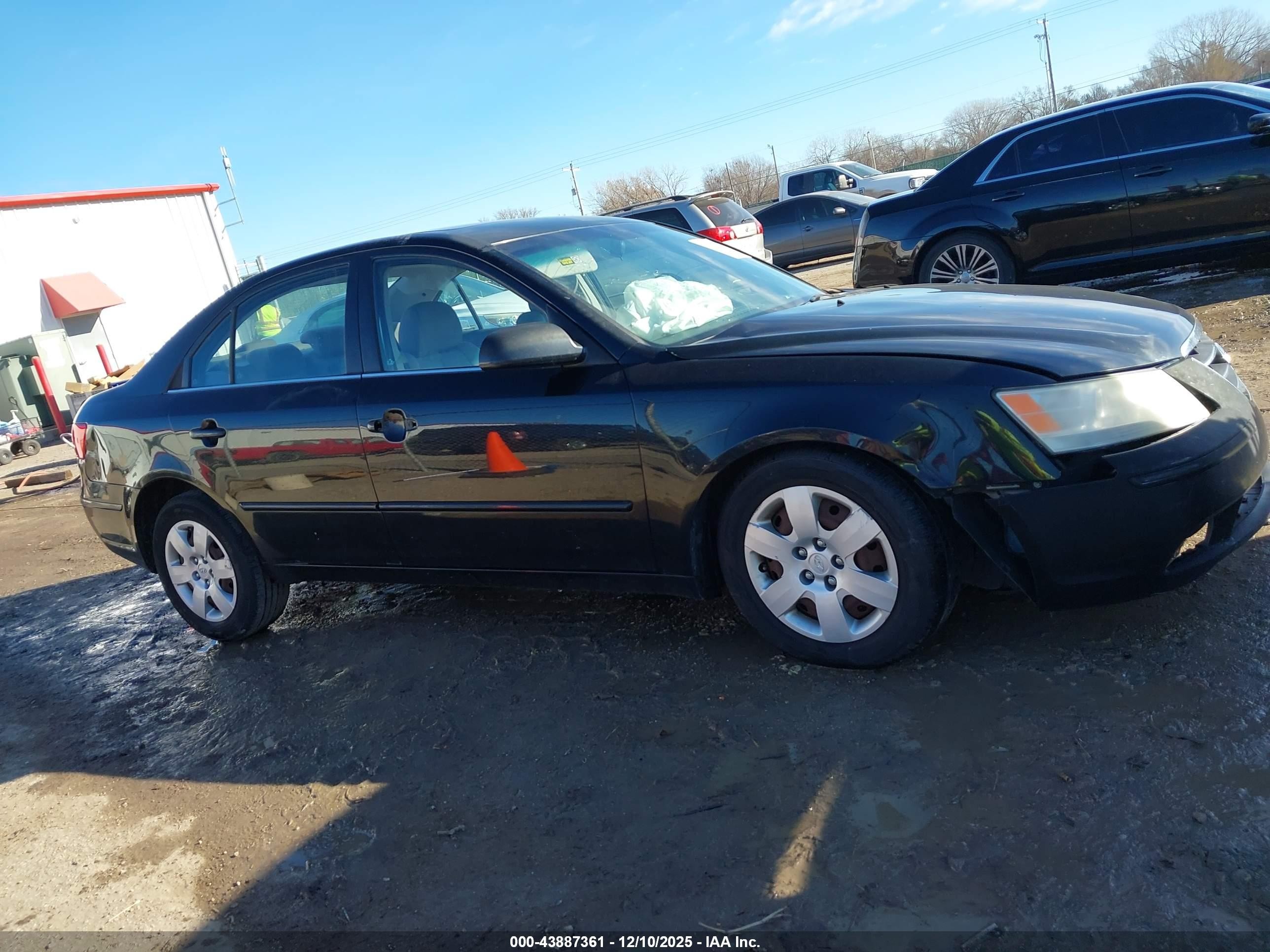 2009 Hyundai Sonata Gls Black vin: 5NPET46C59H430158