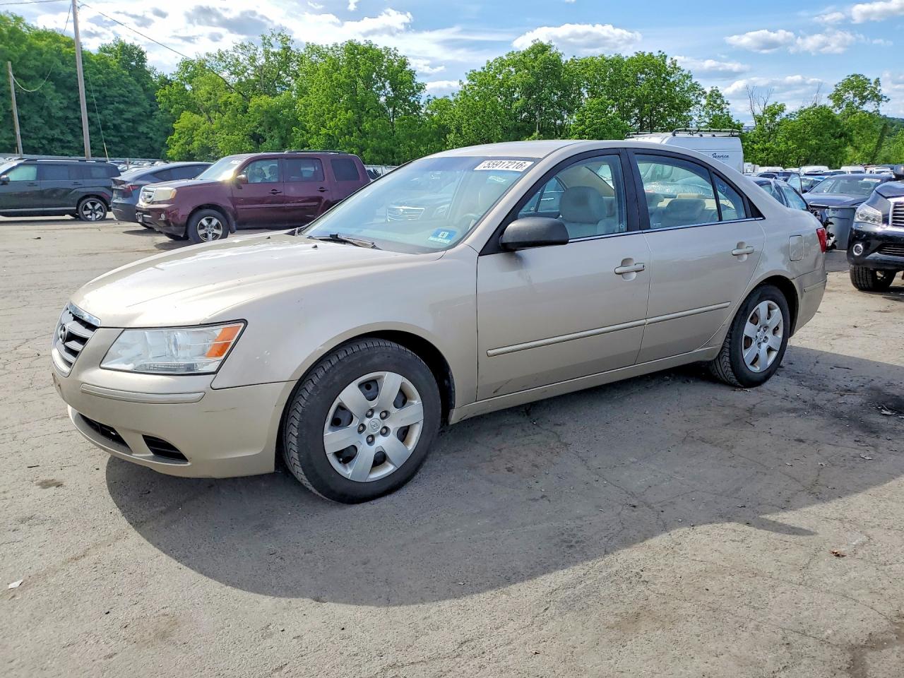 2009 Hyundai Sonata Gls Cream vin: 5NPET46C59H466559