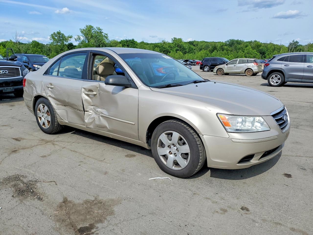 2009 Hyundai Sonata Gls Cream vin: 5NPET46C59H466559