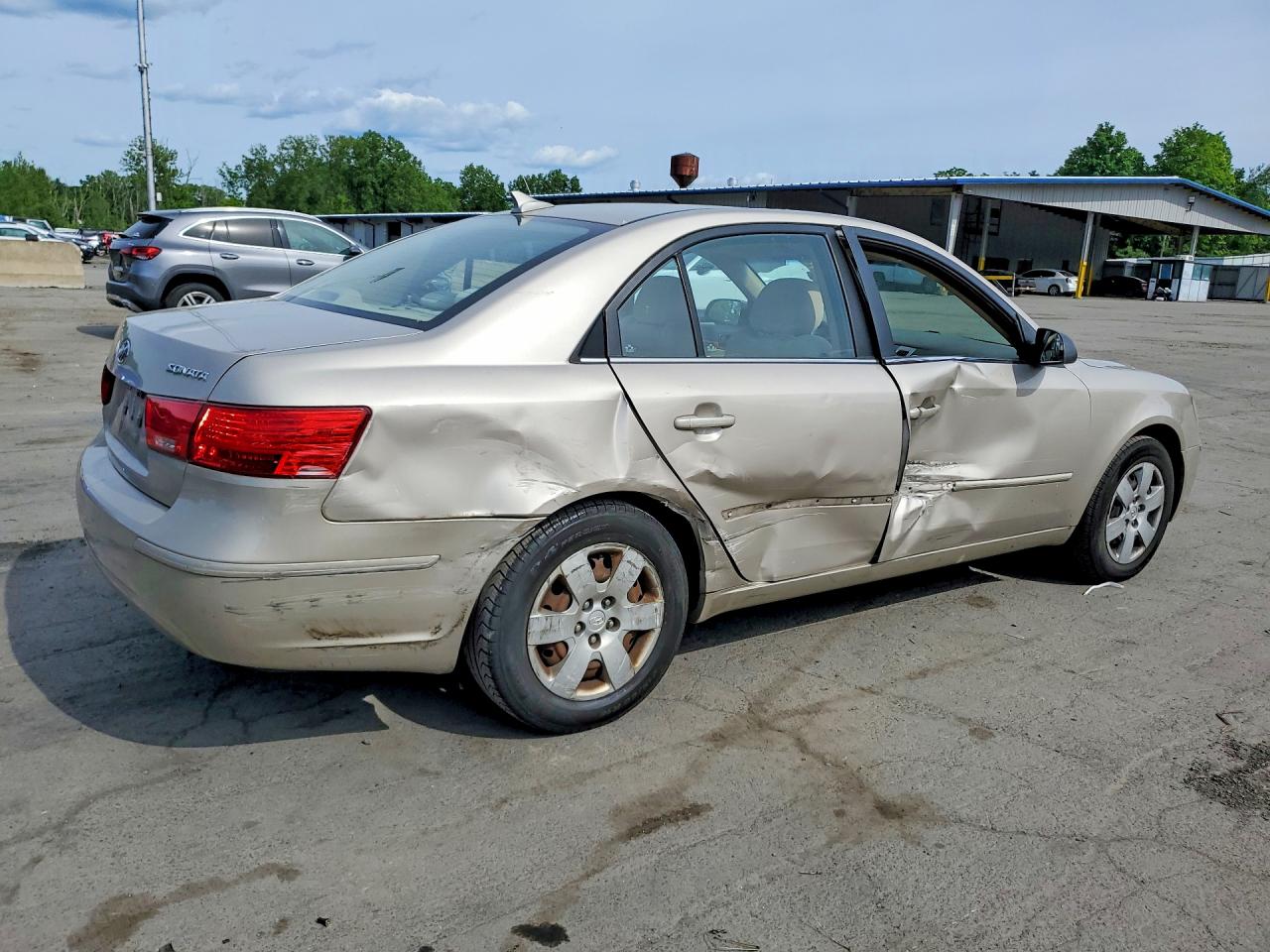 2009 Hyundai Sonata Gls Cream vin: 5NPET46C59H466559