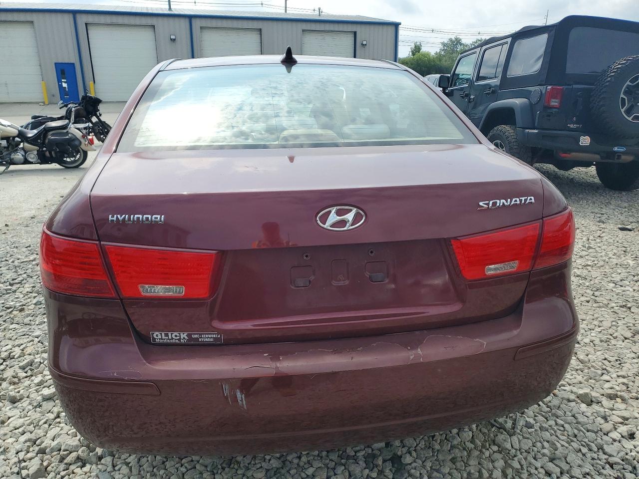 2009 Hyundai Sonata Gls Red vin: 5NPET46C59H504713