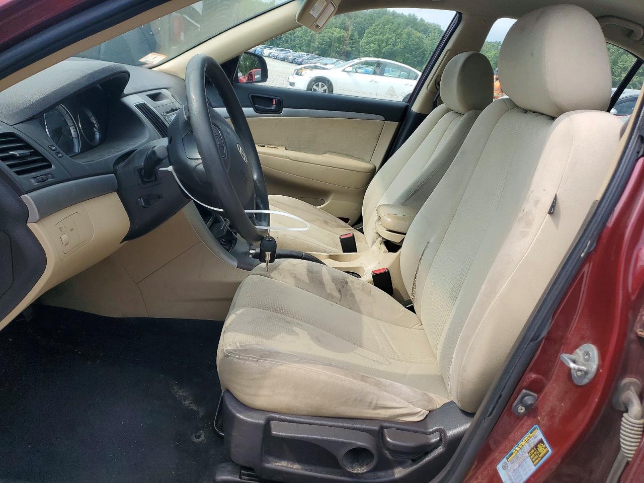 2009 Hyundai Sonata Gls Red vin: 5NPET46C59H504713
