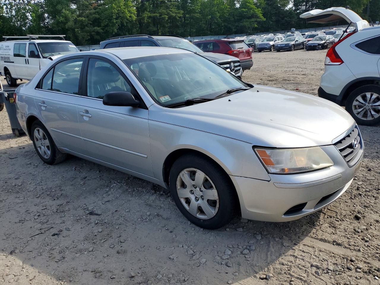 2009 Hyundai Sonata Gls Silver vin: 5NPET46C59H525397
