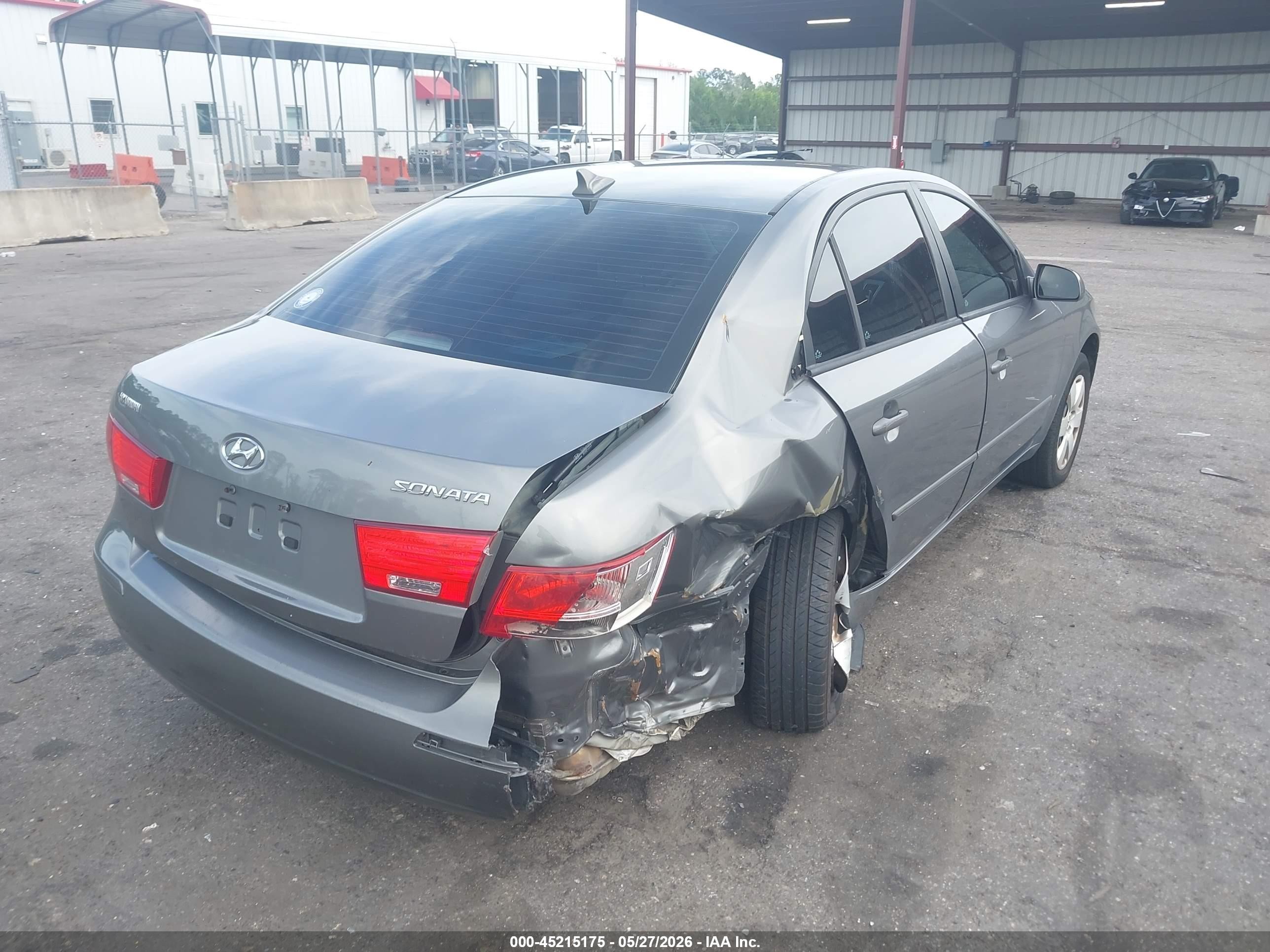 2009 Hyundai Sonata Gls Gray vin: 5NPET46C59H537145