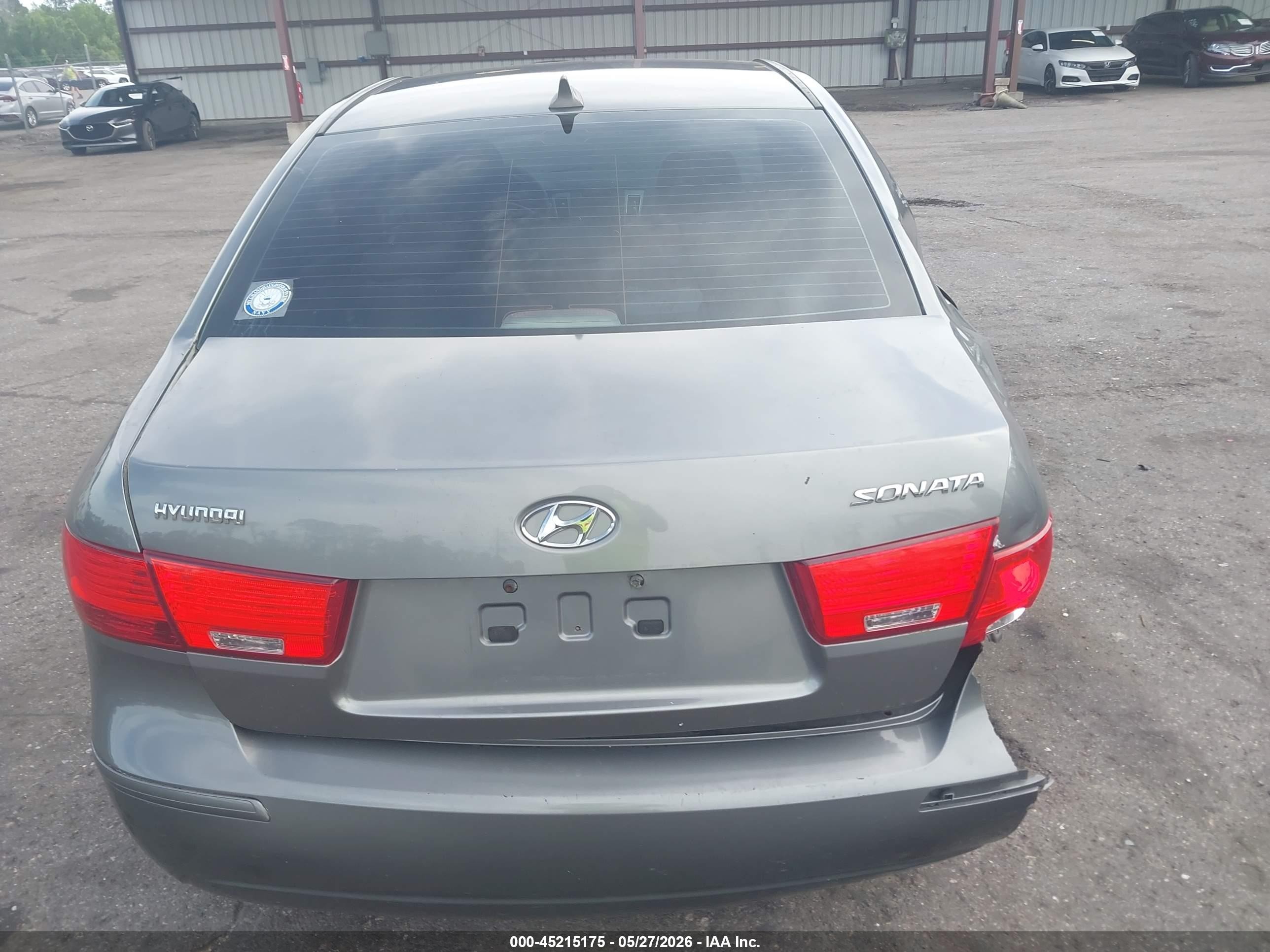 2009 Hyundai Sonata Gls Gray vin: 5NPET46C59H537145