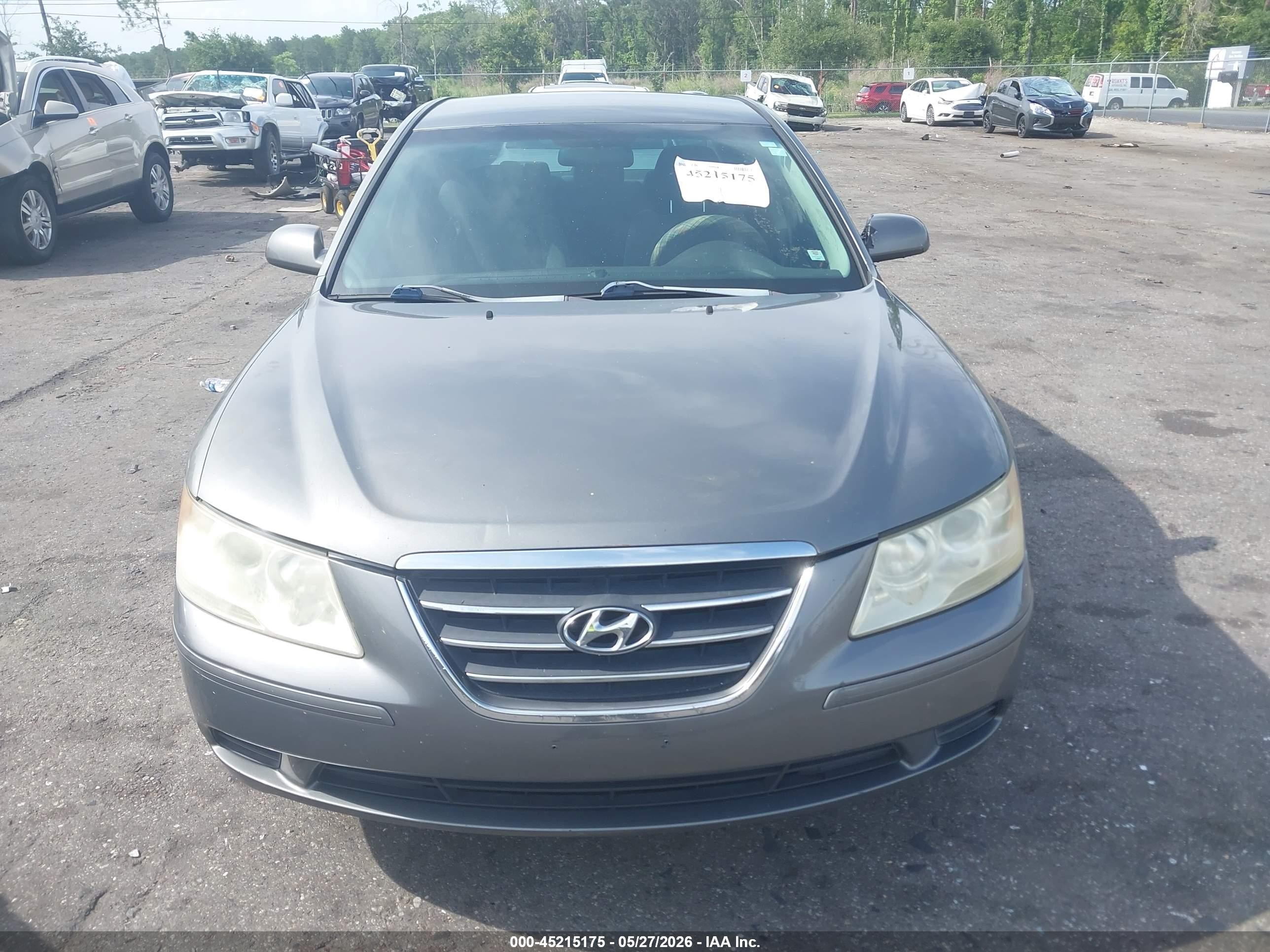 2009 Hyundai Sonata Gls Gray vin: 5NPET46C59H537145
