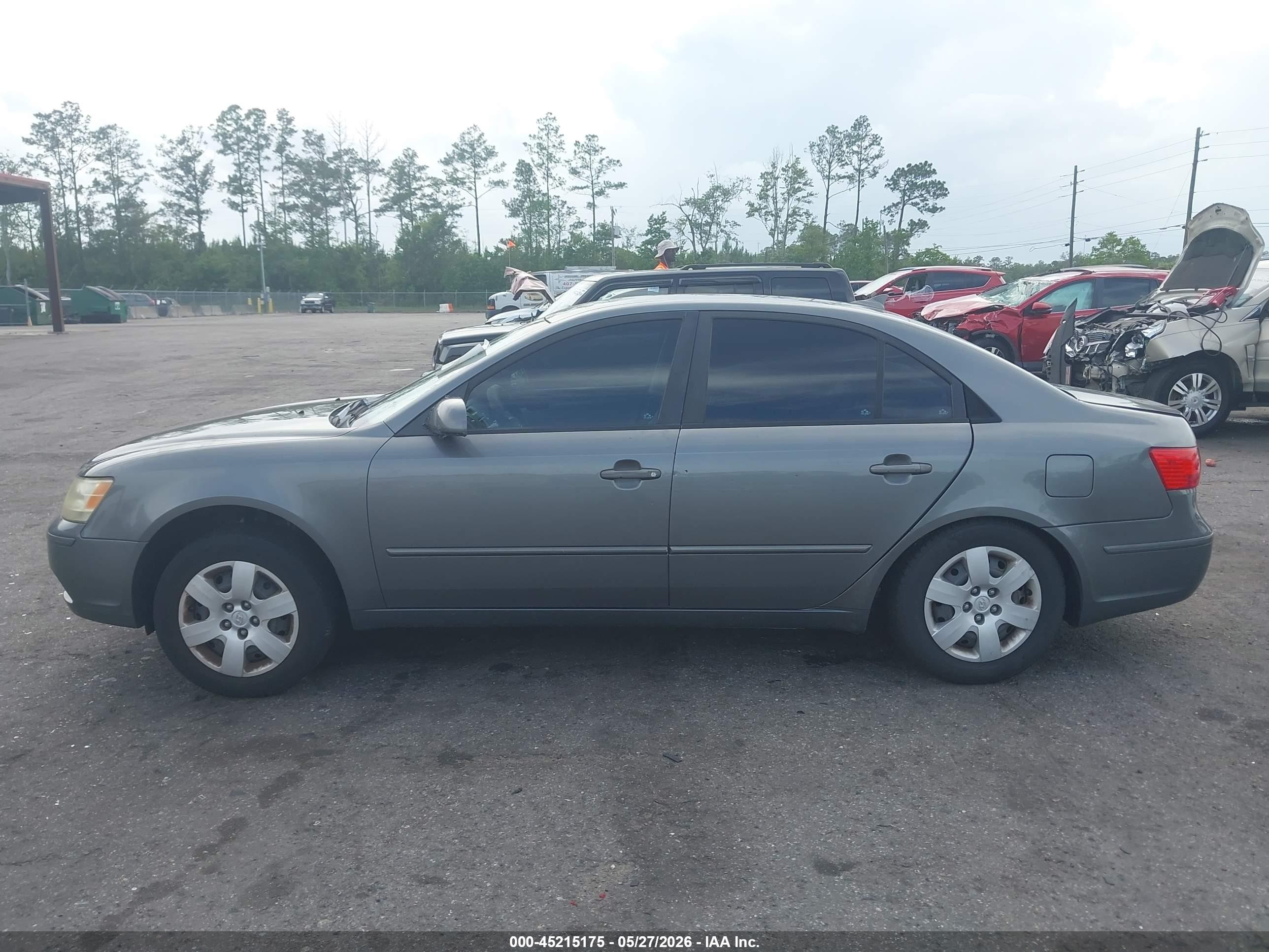 2009 Hyundai Sonata Gls Gray vin: 5NPET46C59H537145