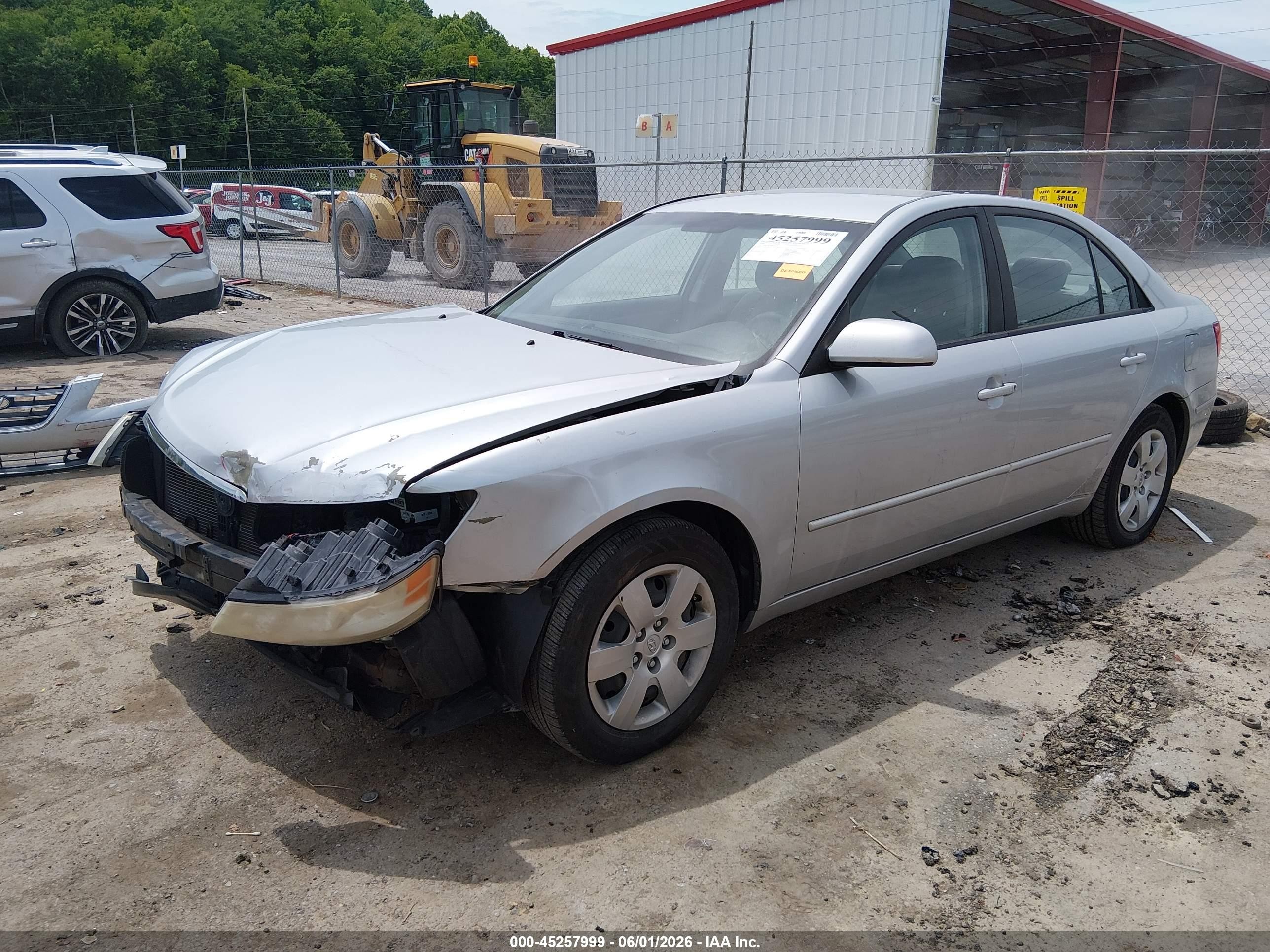 2009 Hyundai Sonata Gls Silver vin: 5NPET46C59H562479