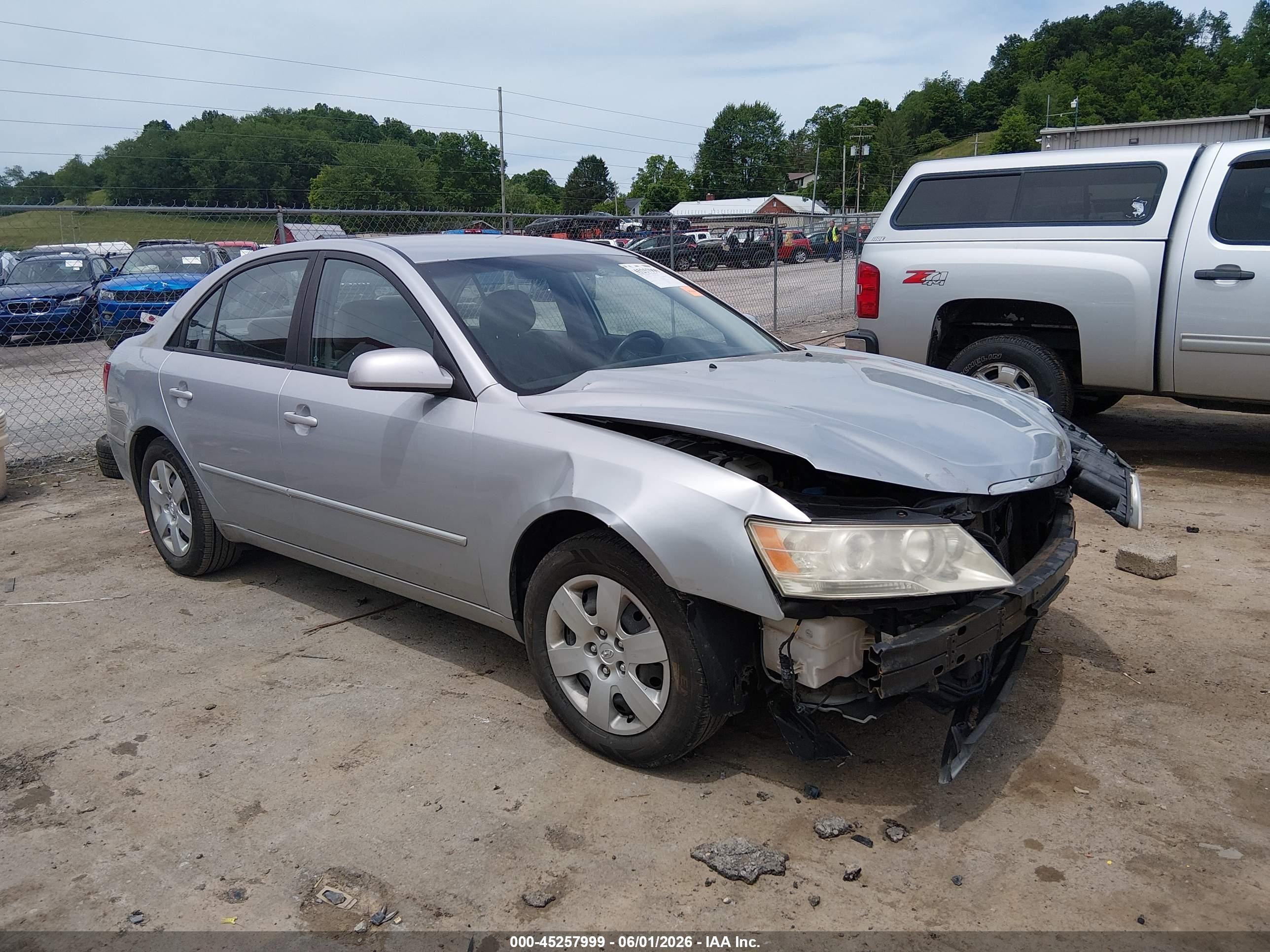 2009 Hyundai Sonata Gls Silver vin: 5NPET46C59H562479