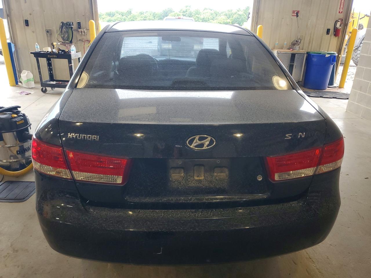 2006 Hyundai Sonata Gl Black vin: 5NPET46C66H153208