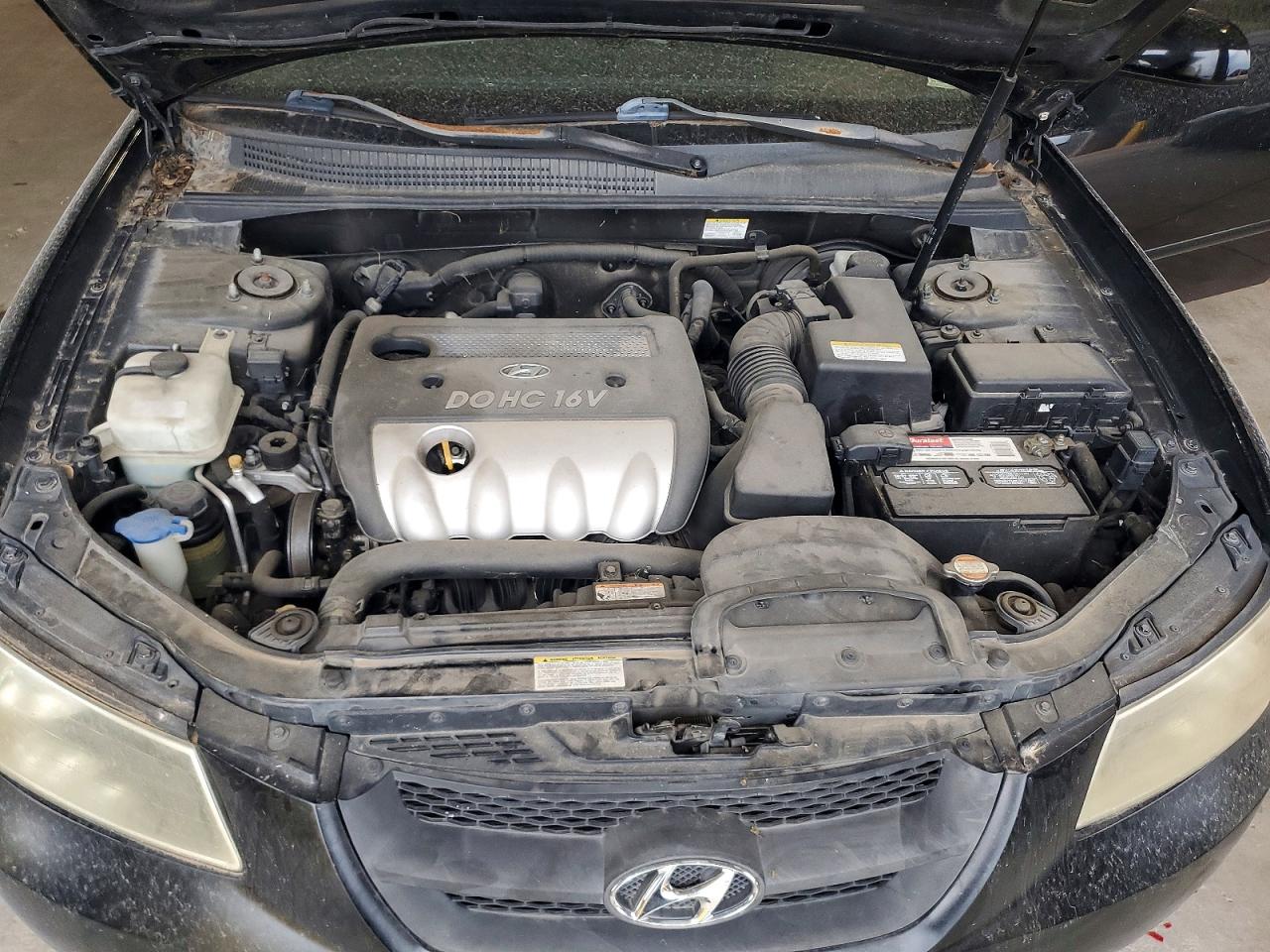 2006 Hyundai Sonata Gl Black vin: 5NPET46C66H153208