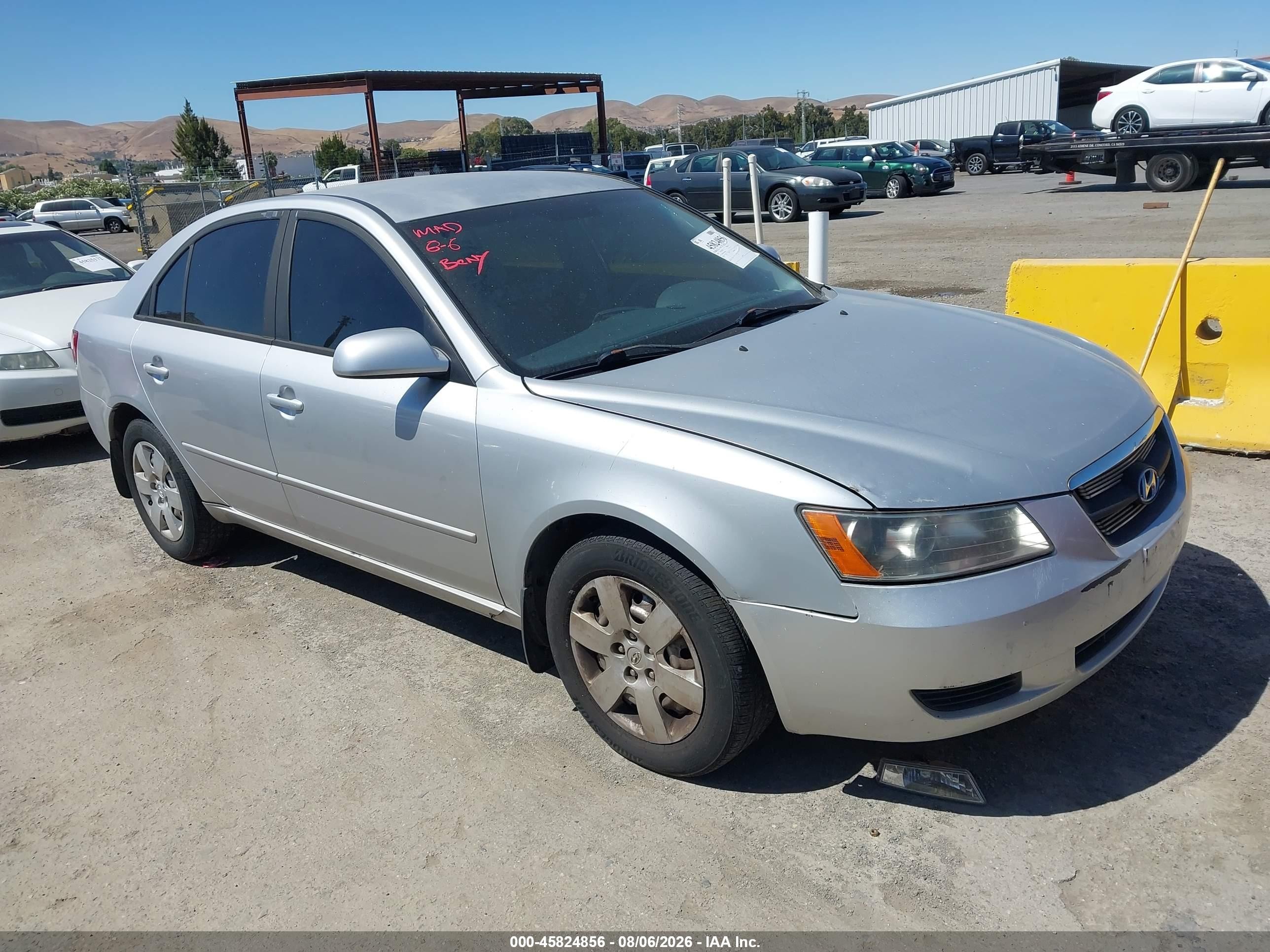 2007 Hyundai Sonata Gls Silver vin: 5NPET46C67H209052