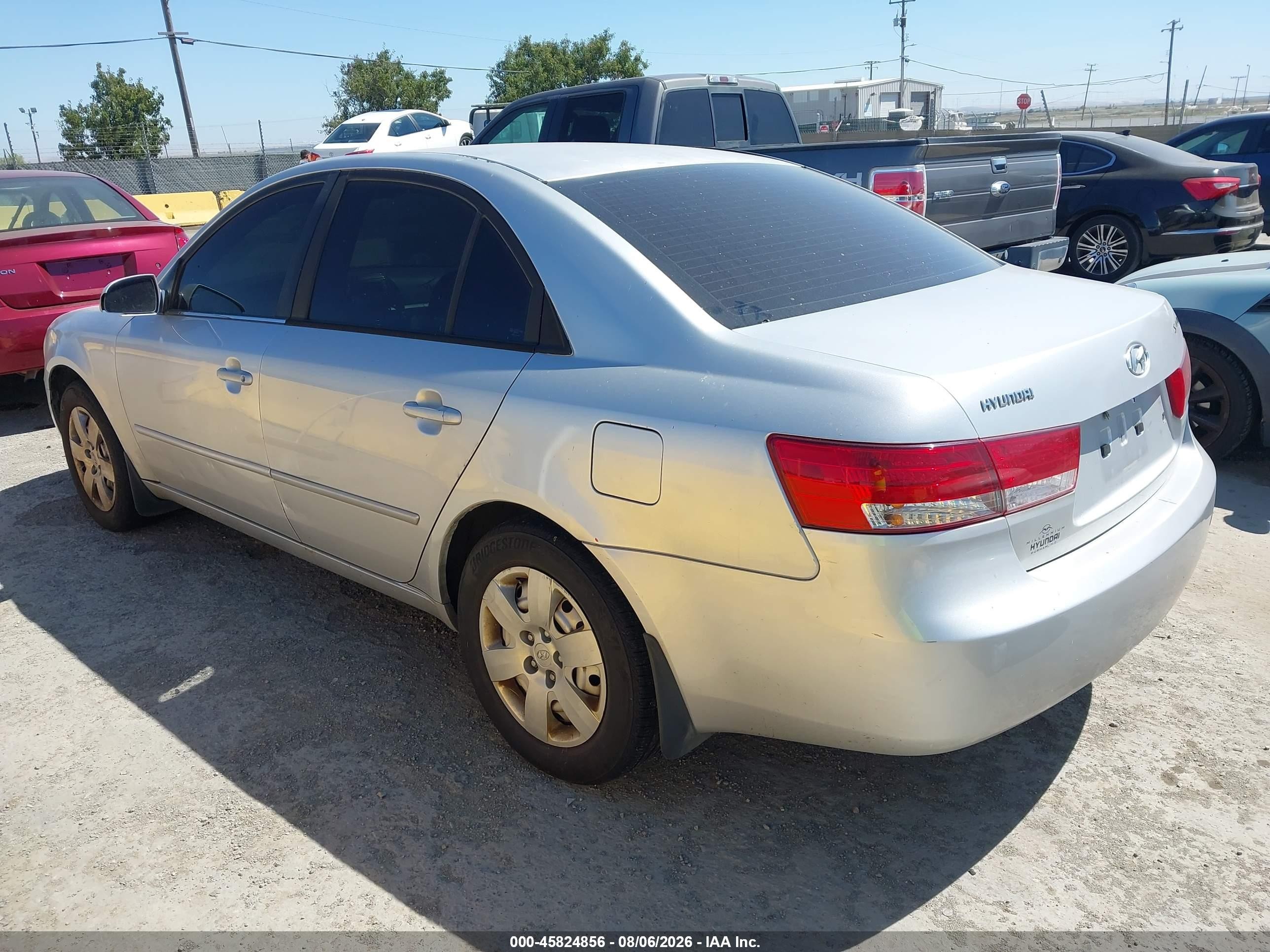 2007 Hyundai Sonata Gls Silver vin: 5NPET46C67H209052