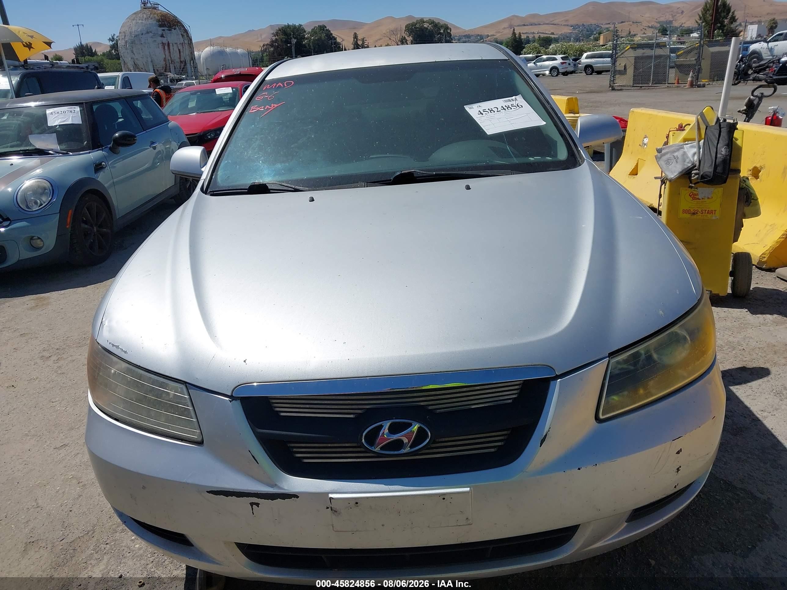 2007 Hyundai Sonata Gls Silver vin: 5NPET46C67H209052