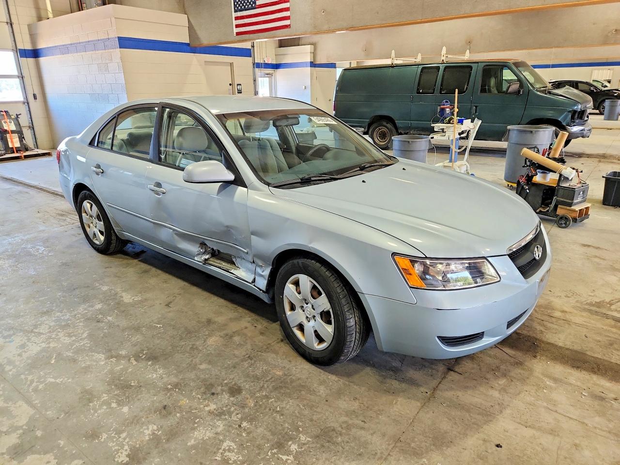 2007 Hyundai Sonata Gls Blue vin: 5NPET46C67H247302
