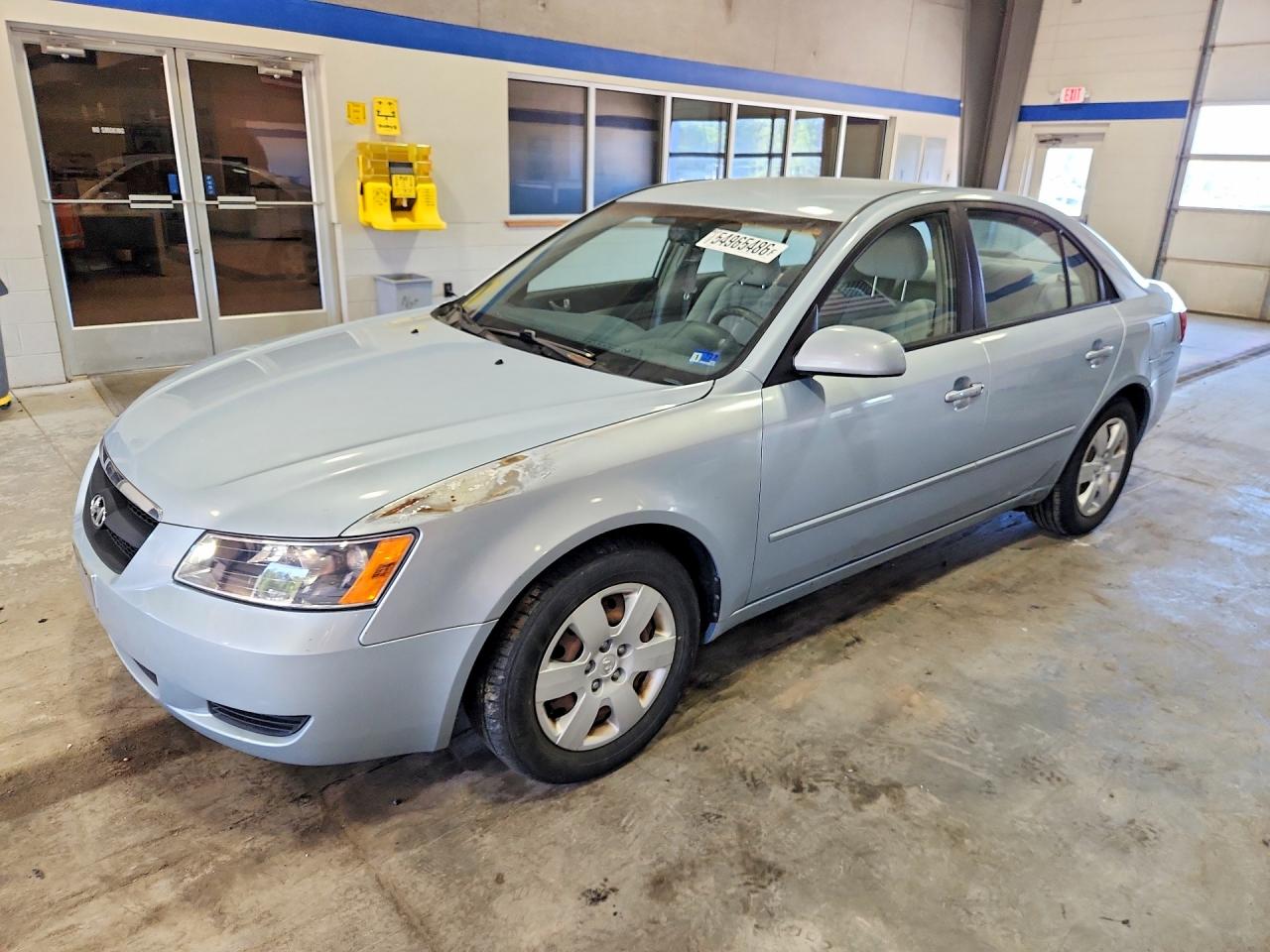2007 Hyundai Sonata Gls Blue vin: 5NPET46C67H247302