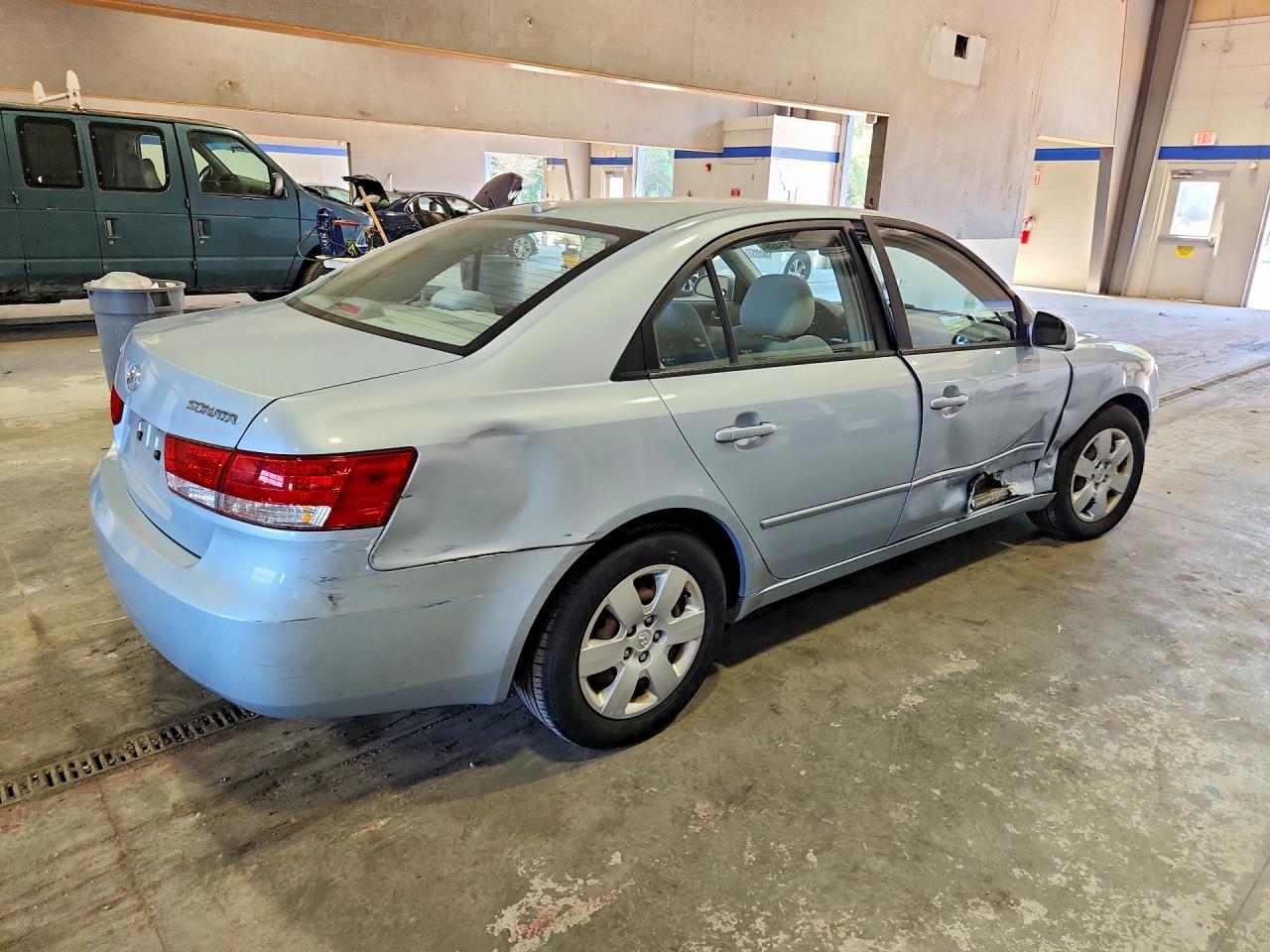 2007 Hyundai Sonata Gls Blue vin: 5NPET46C67H247302