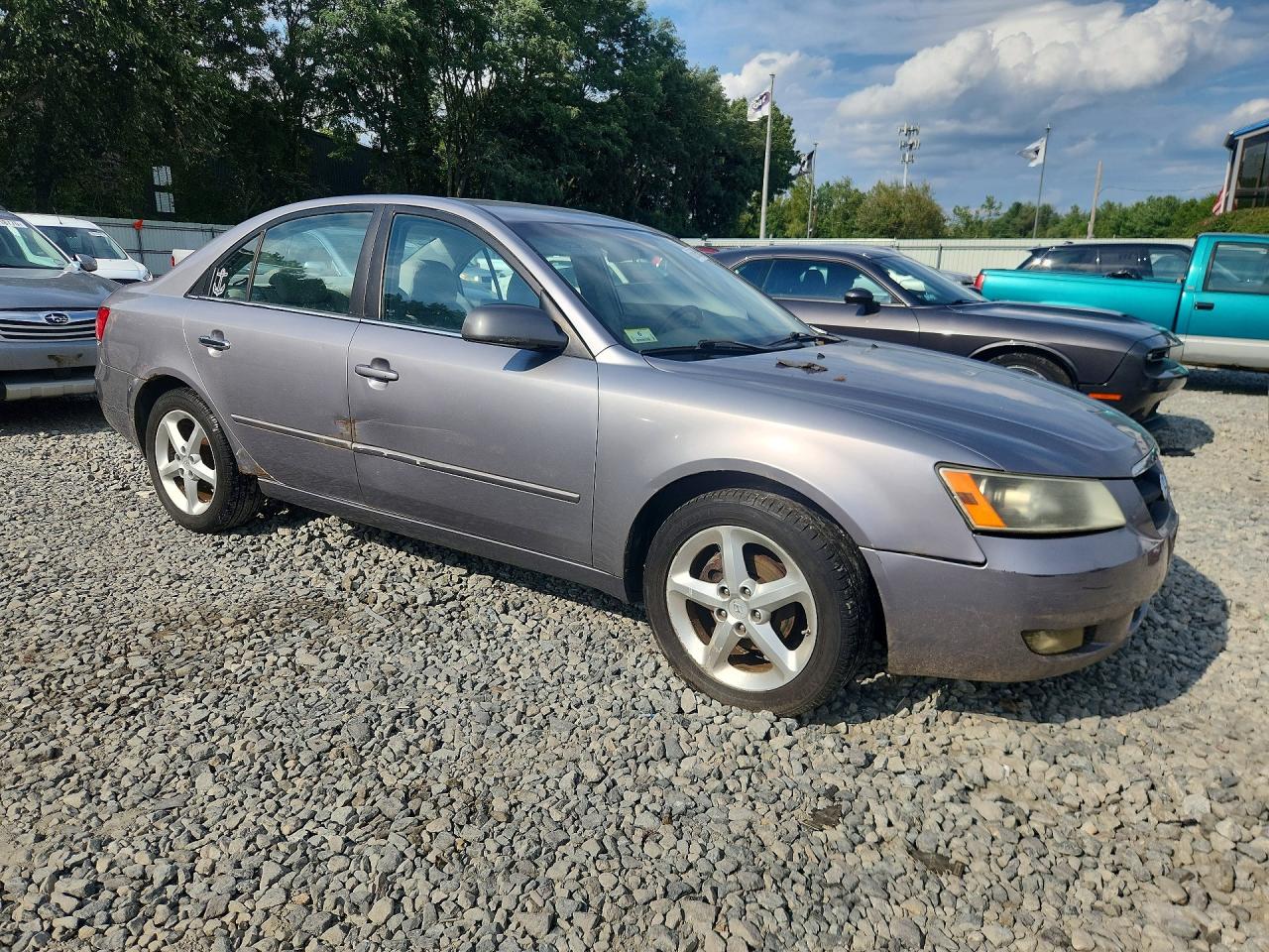 2007 Hyundai Sonata Gls Серый vin: 5NPET46C67H251415