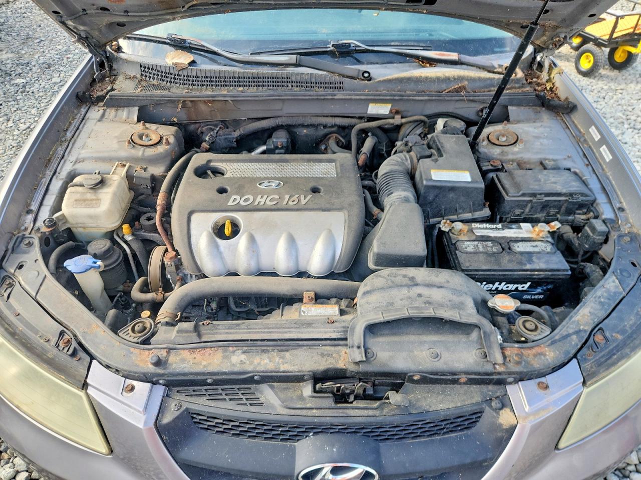 2007 Hyundai Sonata Gls Серый vin: 5NPET46C67H251415