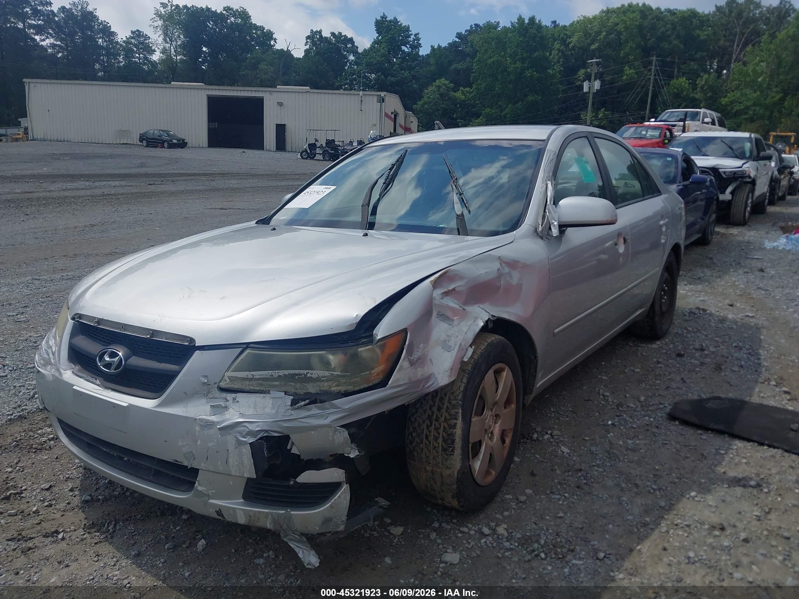 2007 Hyundai Sonata Gls Silver vin: 5NPET46C67H259854